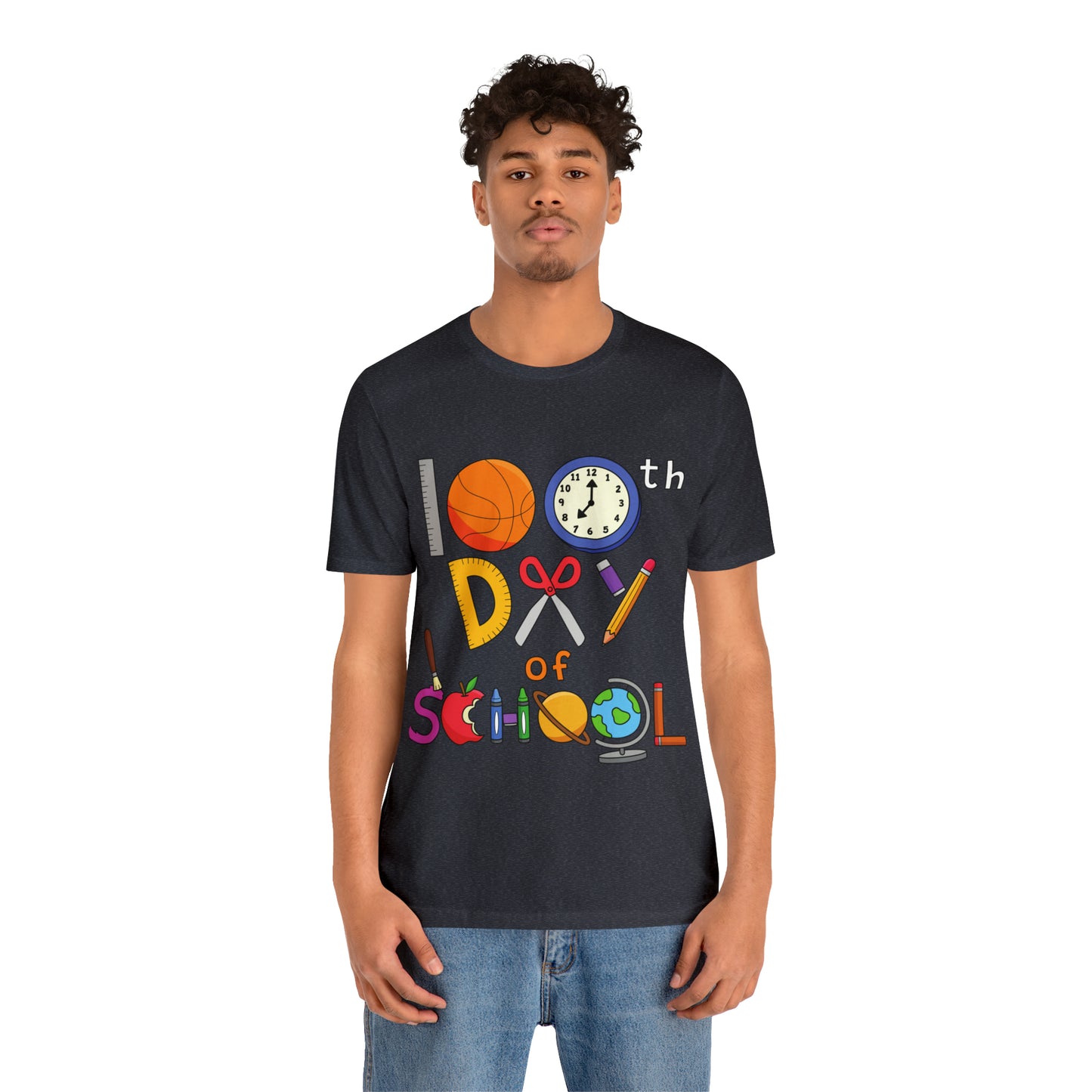 100th Day of School Teacher T- Shirt - Unisex Jersey Short Sleeve Tee