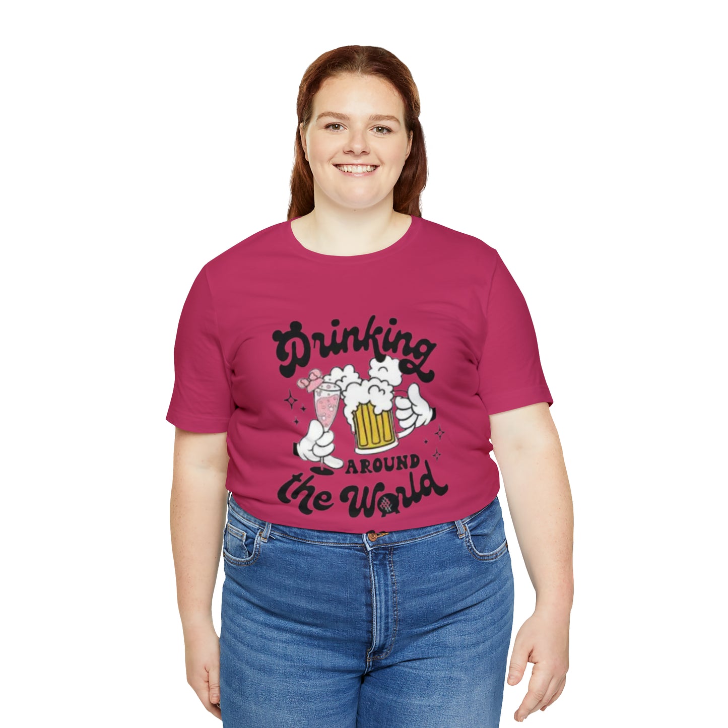 Epcot Drinking Around the World Unisex Jersey Short Sleeve Tee