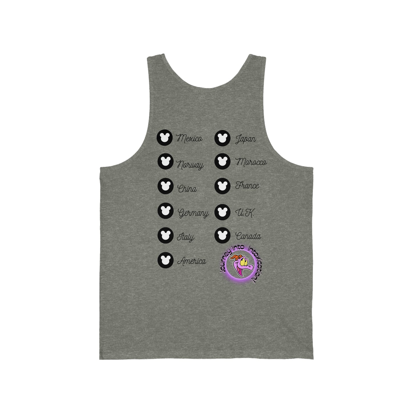 Epcot Drinking Around the World - Unisex Jersey Tank