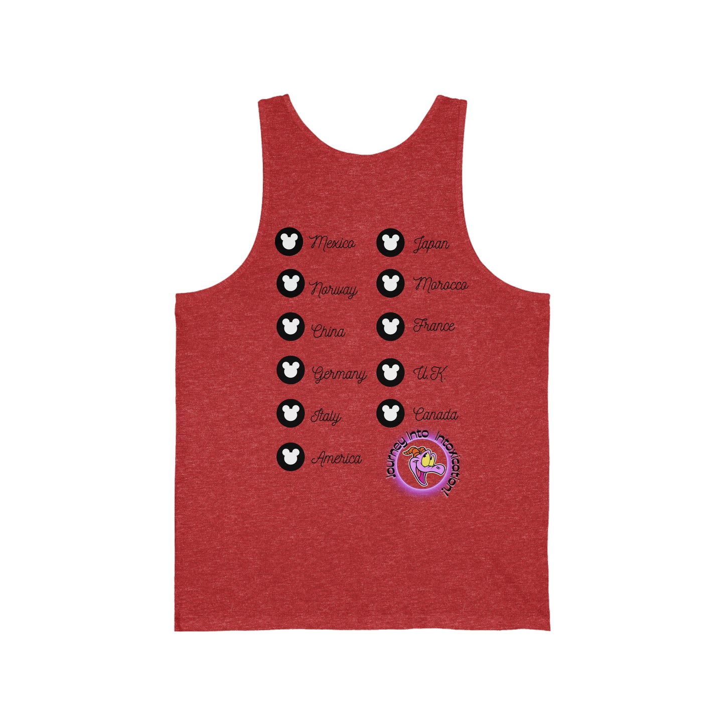 Epcot Drinking Around the World - Unisex Jersey Tank