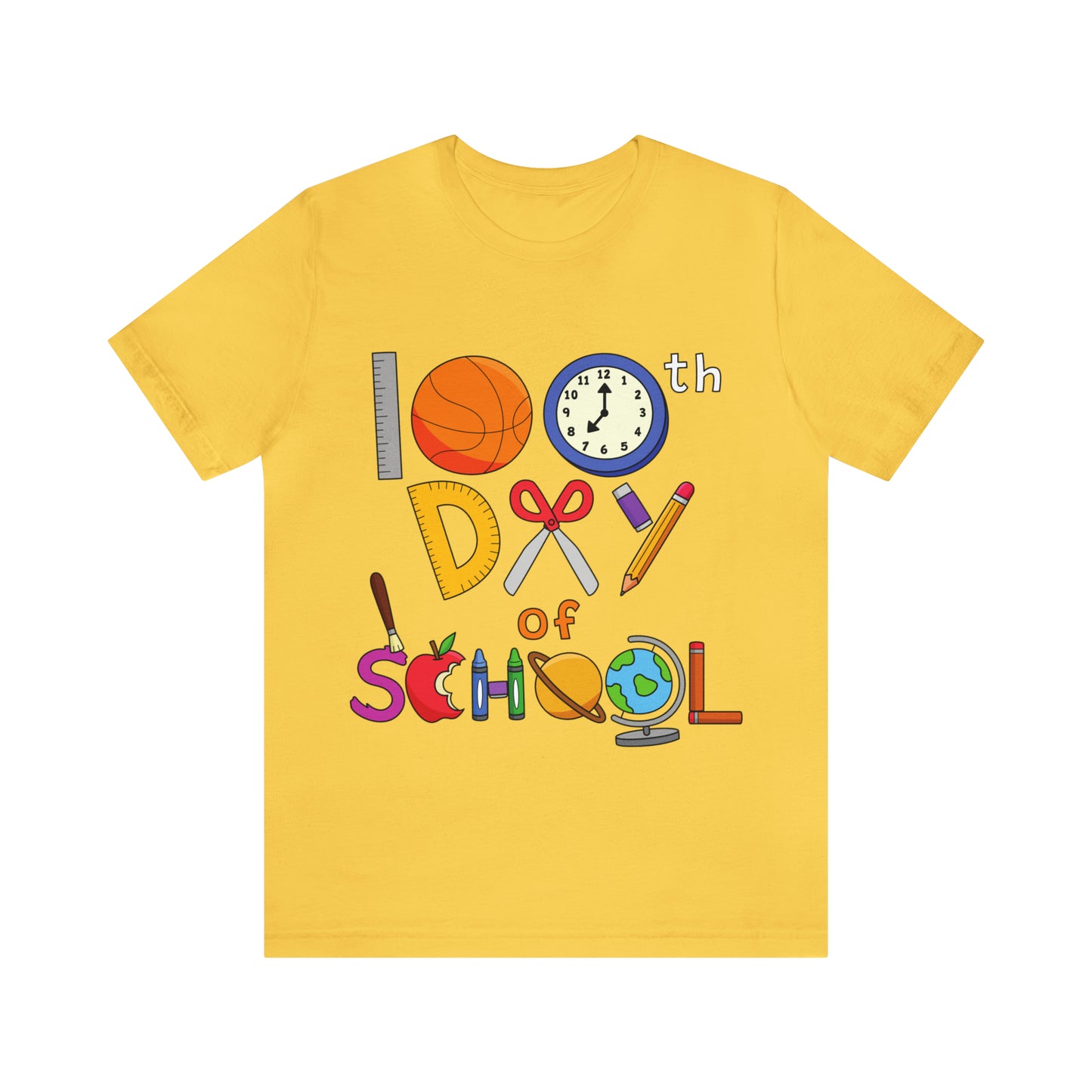 100th Day of School Teacher T- Shirt - Unisex Jersey Short Sleeve Tee