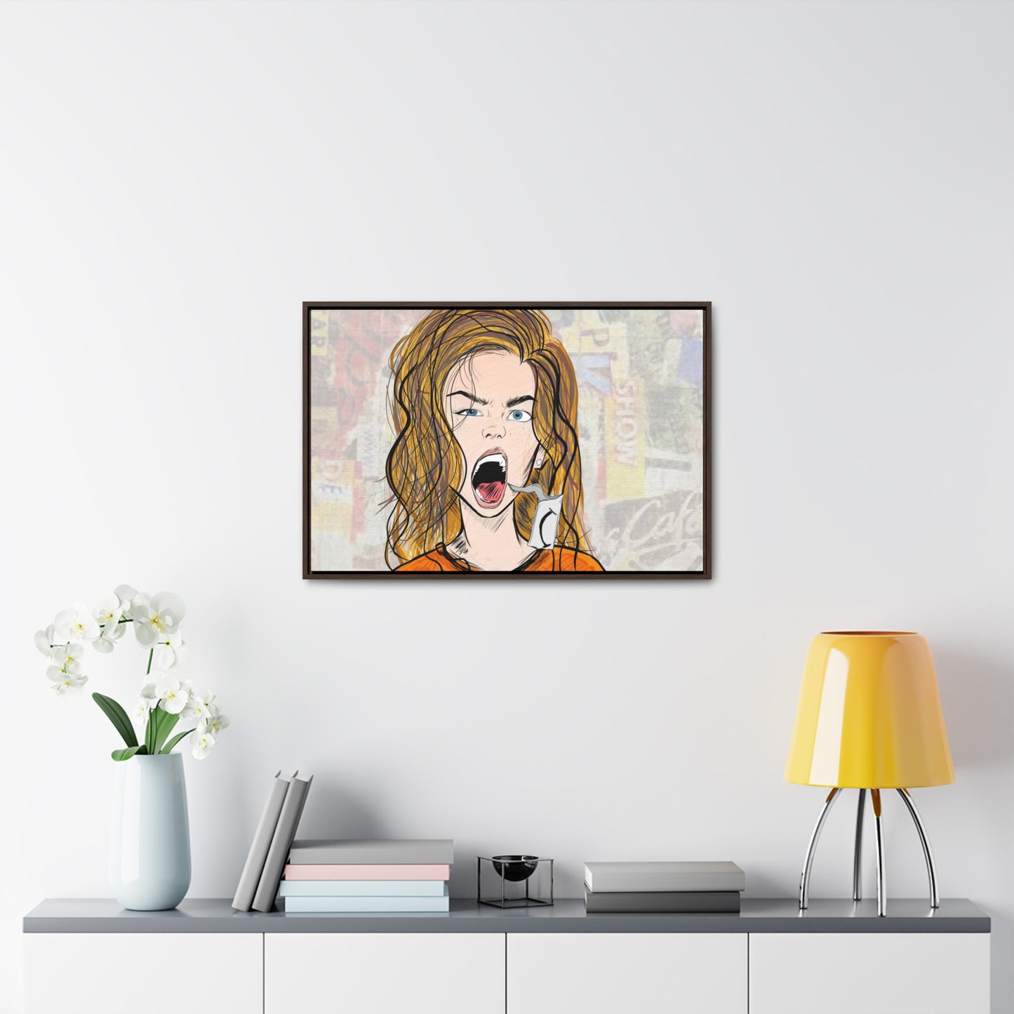 R3B3L - Digital Art Canvas Print By Vanessa Gonzalez -Gallery Canvas Wrapped