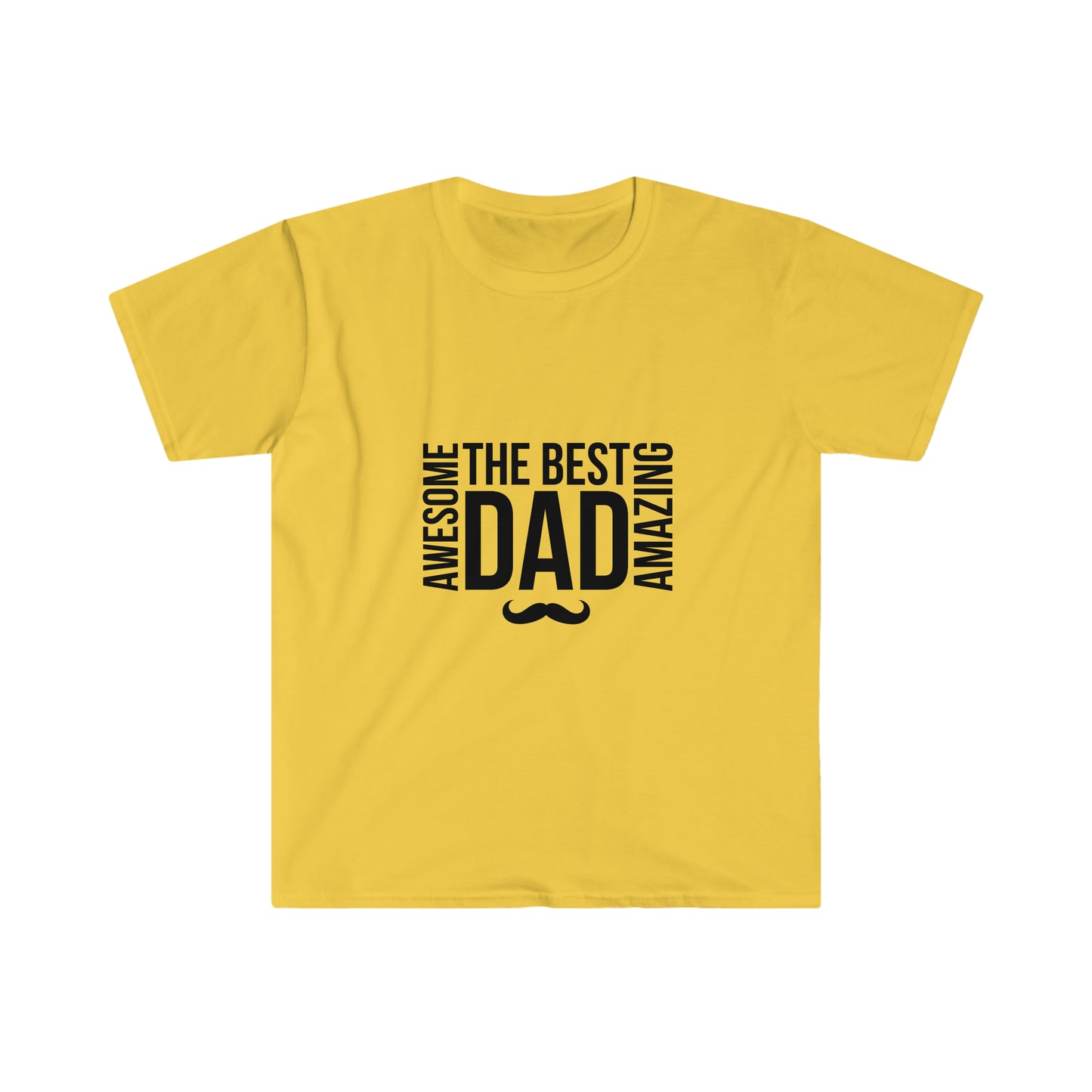 Fathers Day Shirt - The best dad. Unisex Softstyle T-Shirt