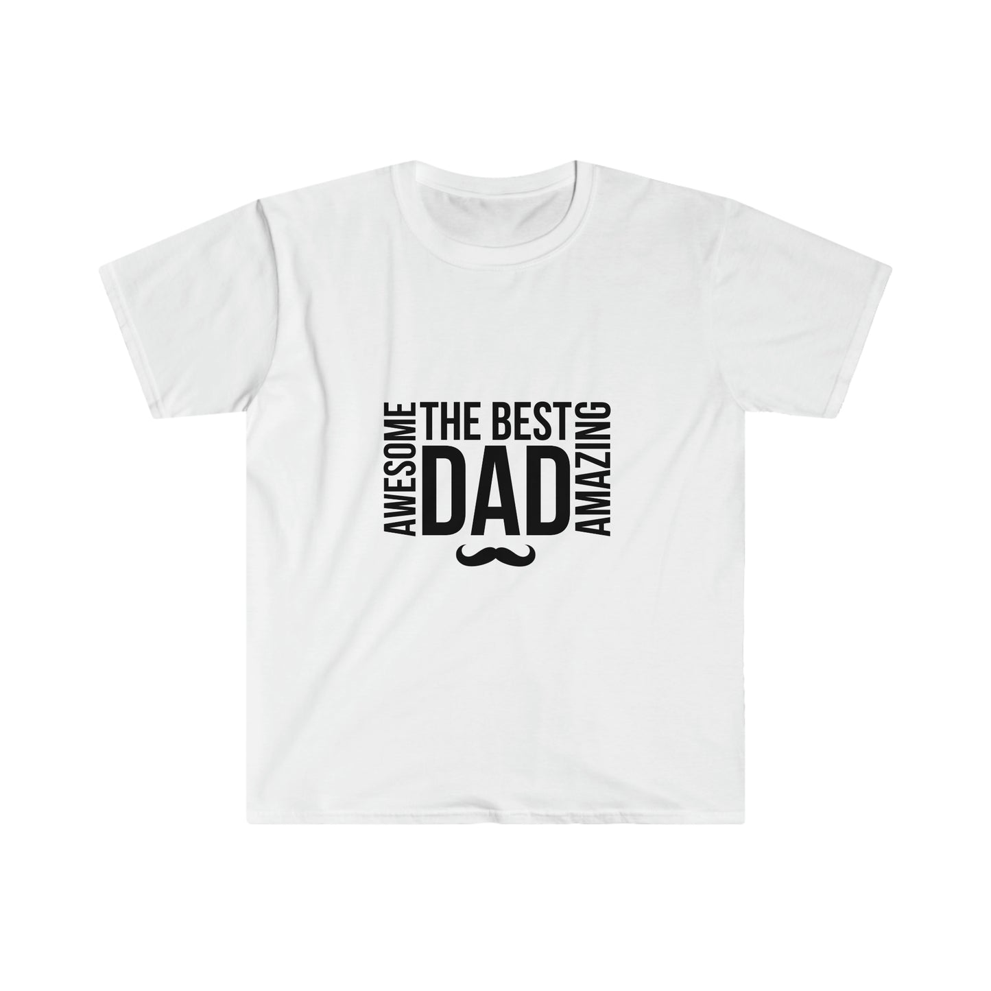 Fathers Day Shirt - The best dad. Unisex Softstyle T-Shirt