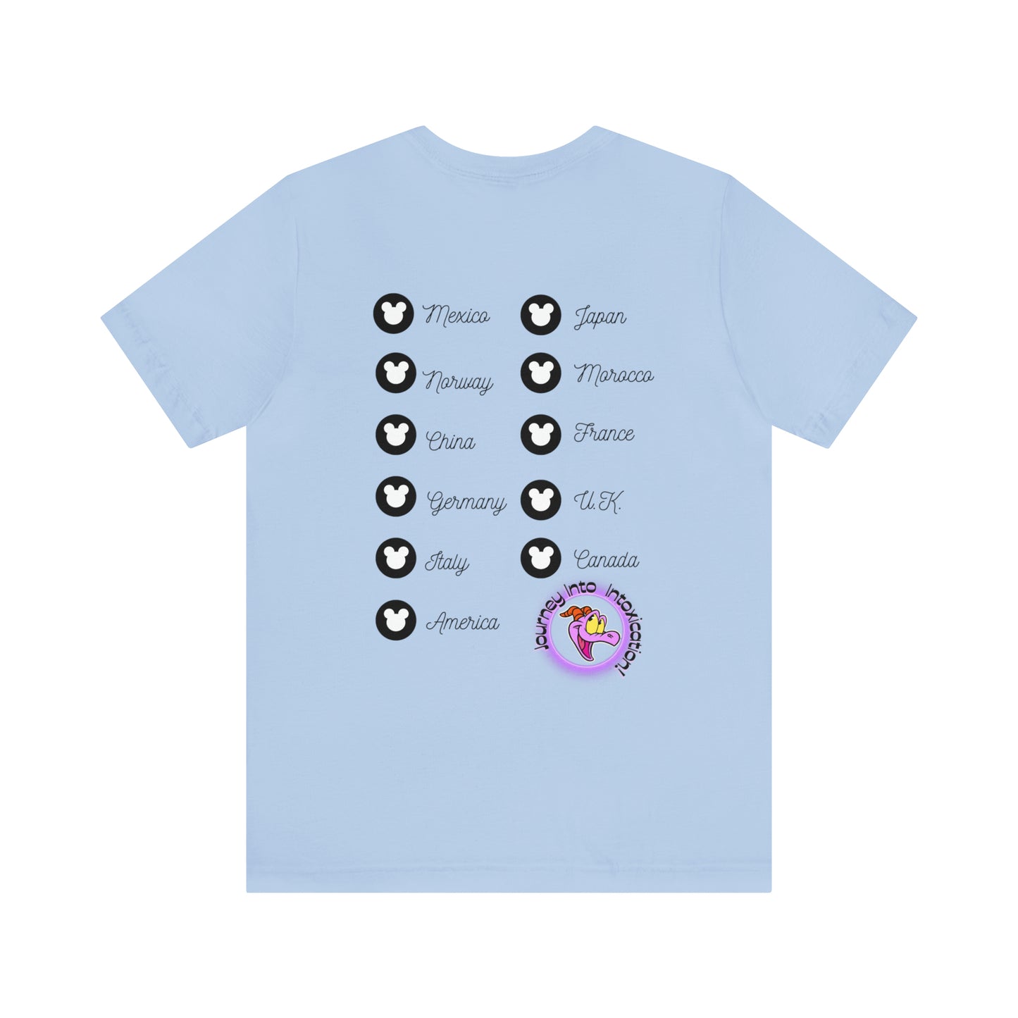 Epcot Drinking Around the World Unisex Jersey Short Sleeve Tee