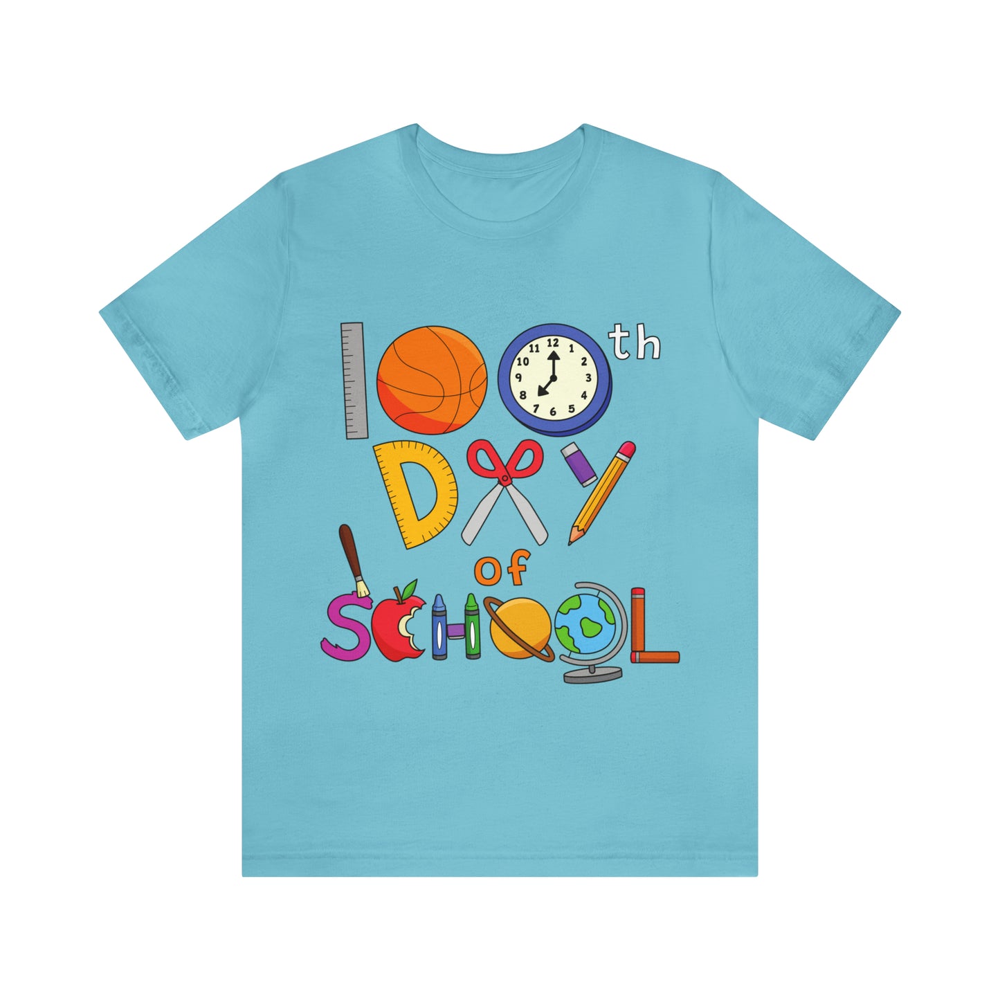 100th Day of School Teacher T- Shirt - Unisex Jersey Short Sleeve Tee