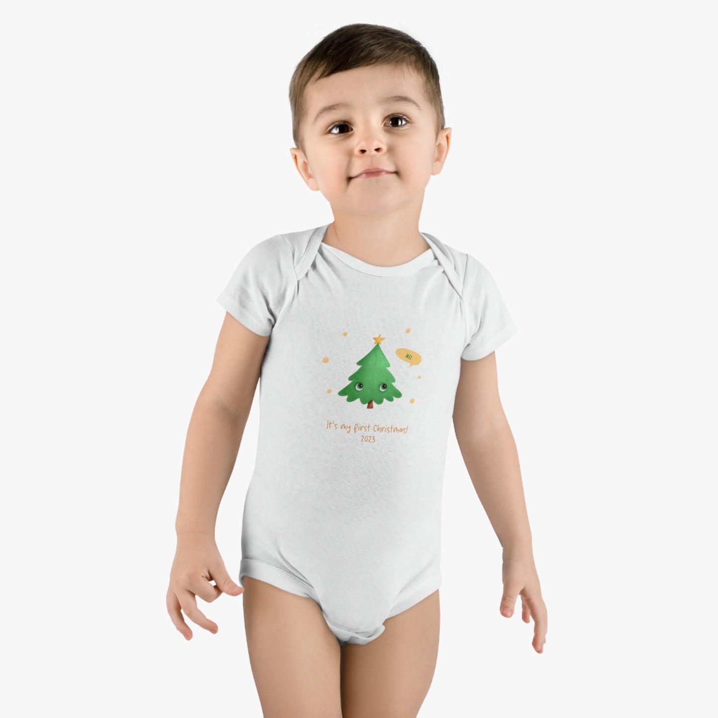 My First Christmas 2023 Baby Short Sleeve Onesie®