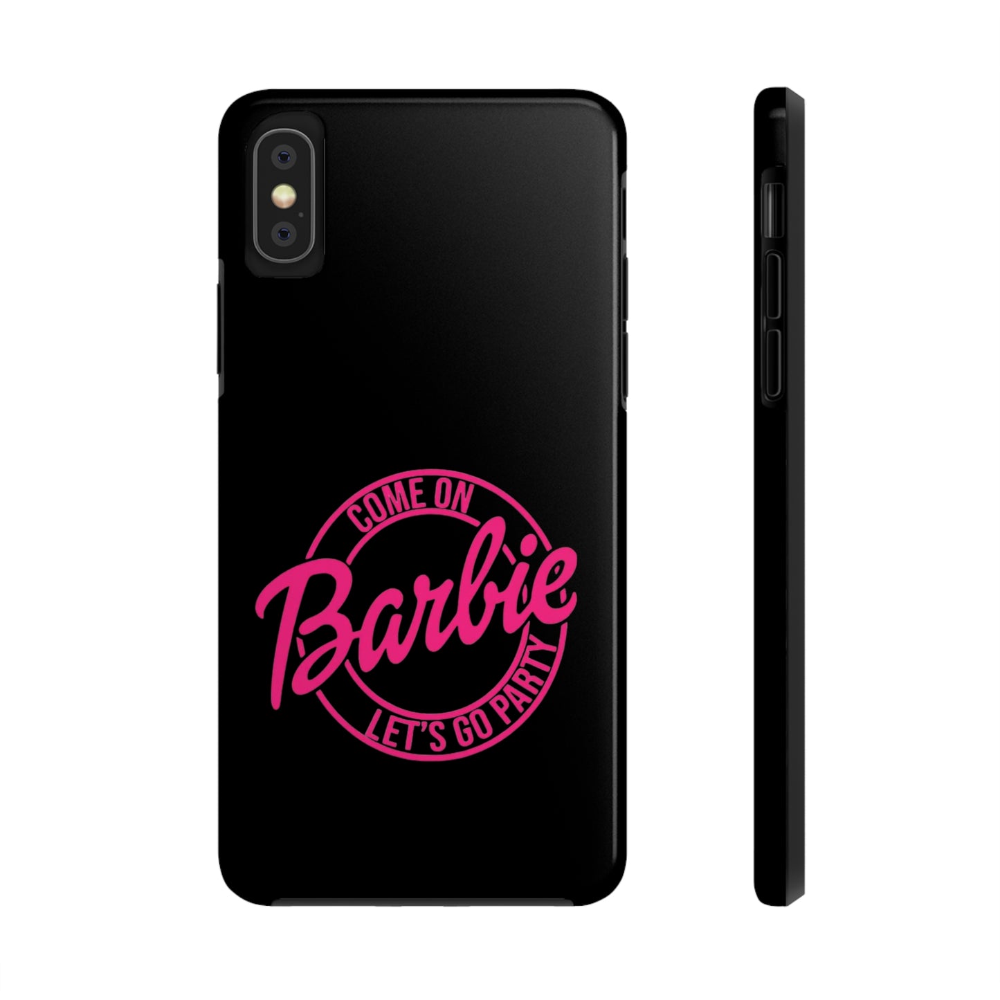 Come on Barbie Lets Go Party Black Tough Phone Case