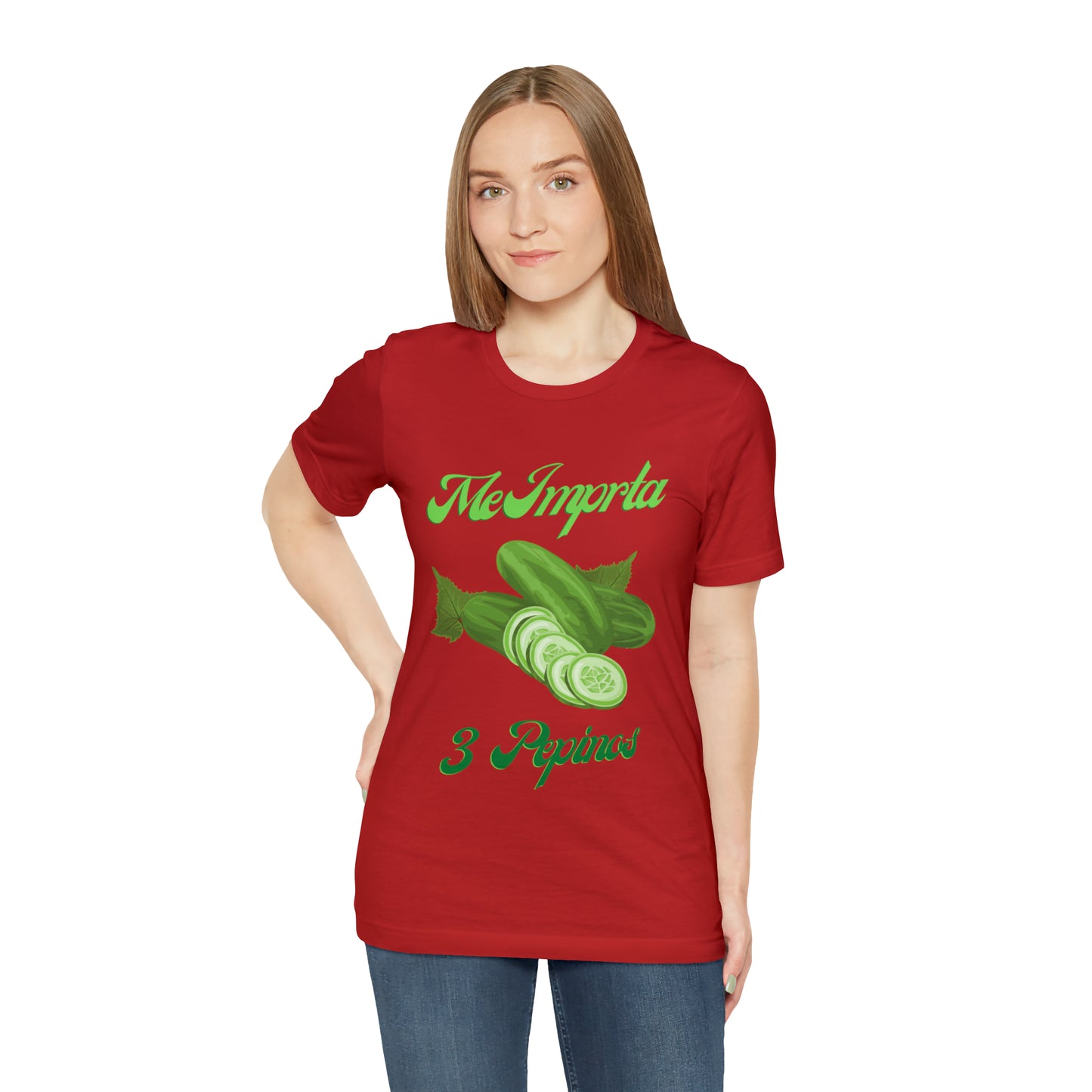 Me Importa 3 Pepinos -Unisex Jersey Short Sleeve Tee