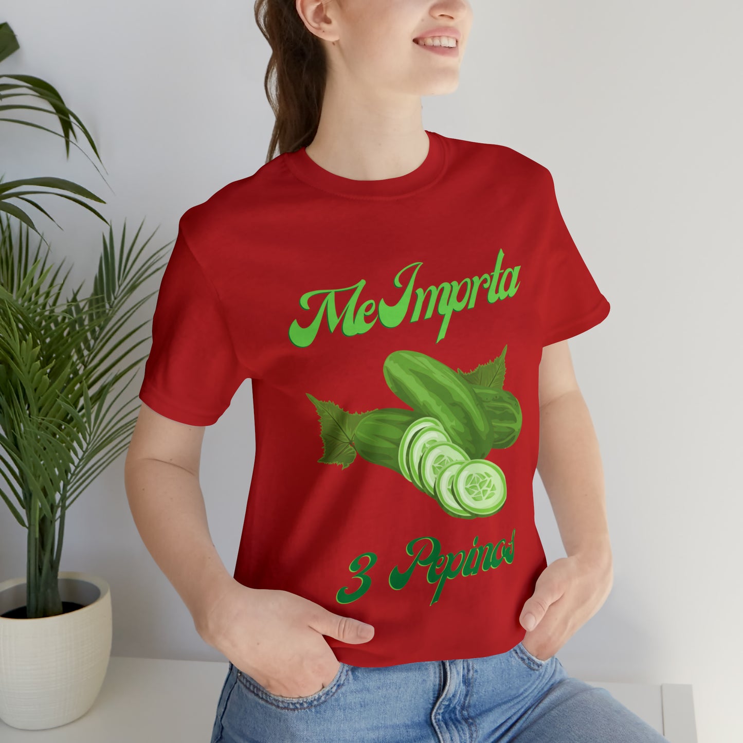 Me Importa 3 Pepinos -Unisex Jersey Short Sleeve Tee
