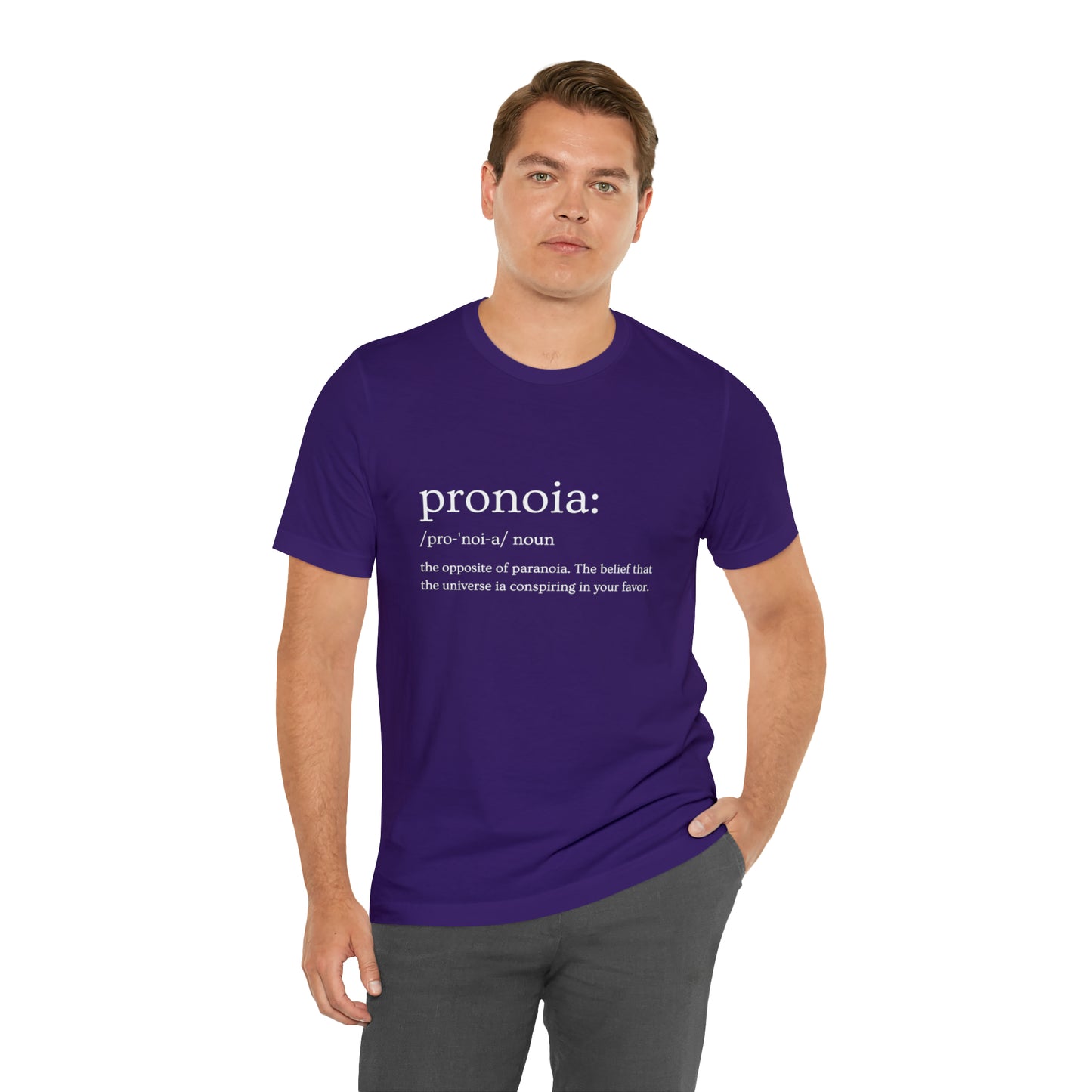 Pronoia Definition - Unisex Jersey Short Sleeve Tee