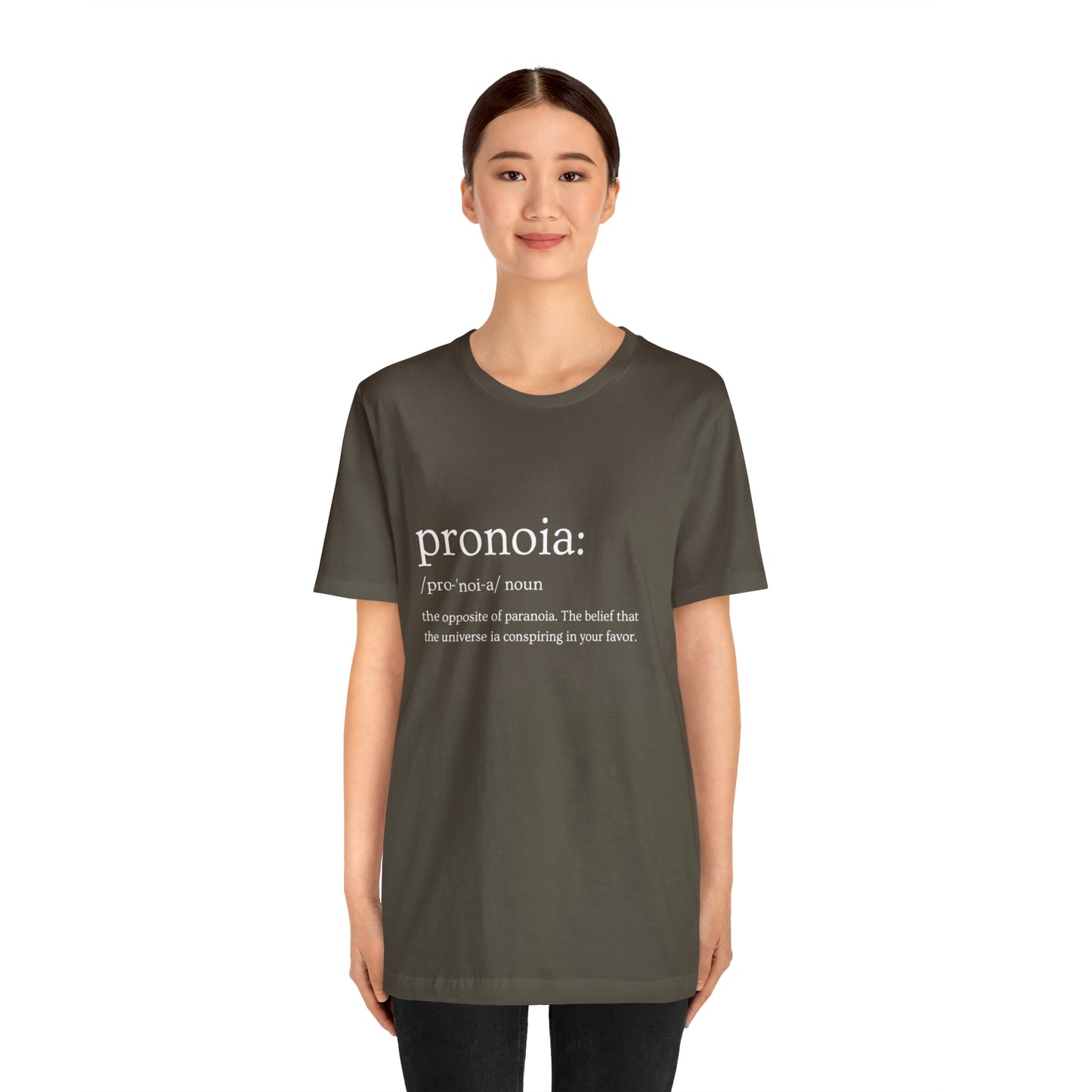 Pronoia Definition - Unisex Jersey Short Sleeve Tee