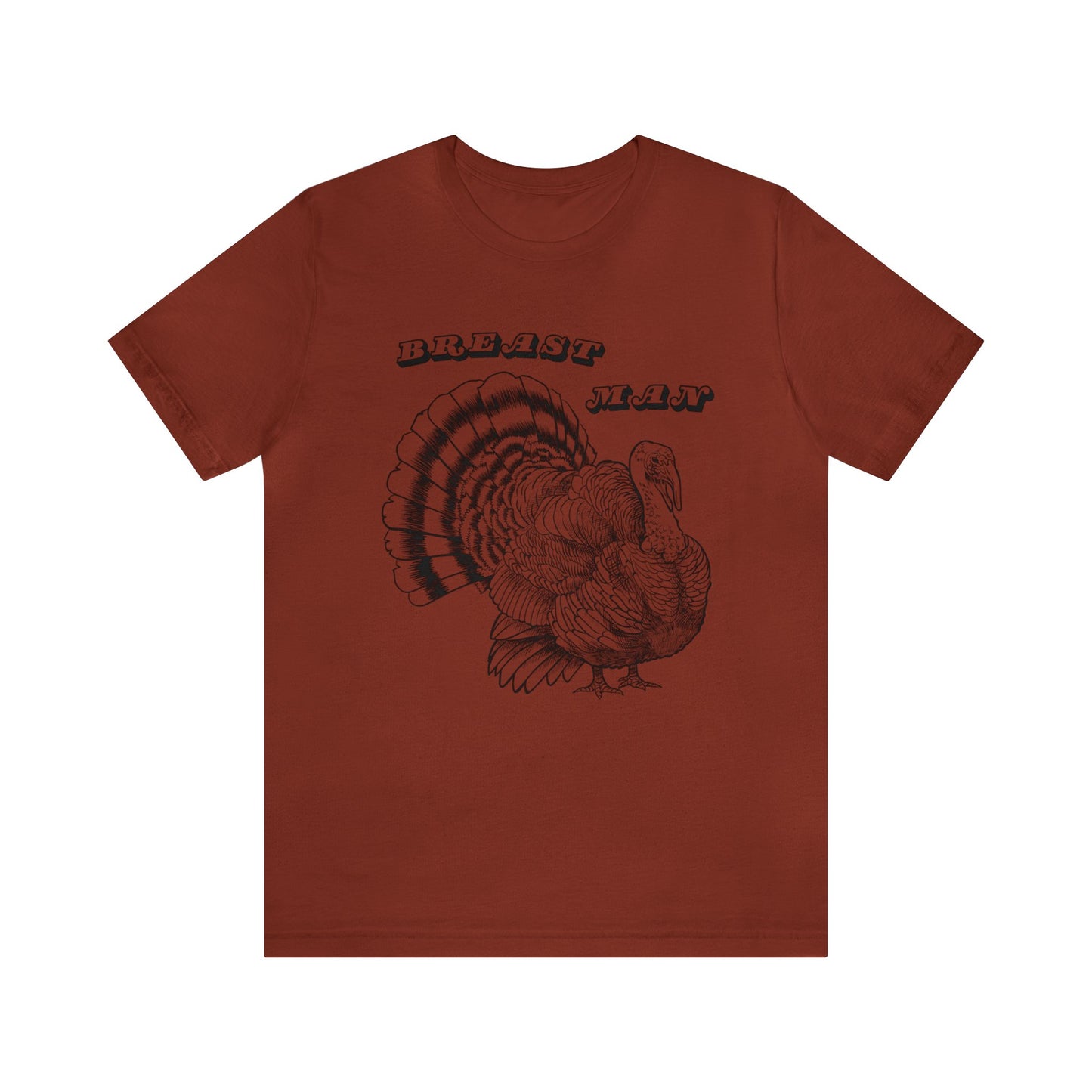 Breast Man. Thanksgiving Jersey Short Sleeve Tee
