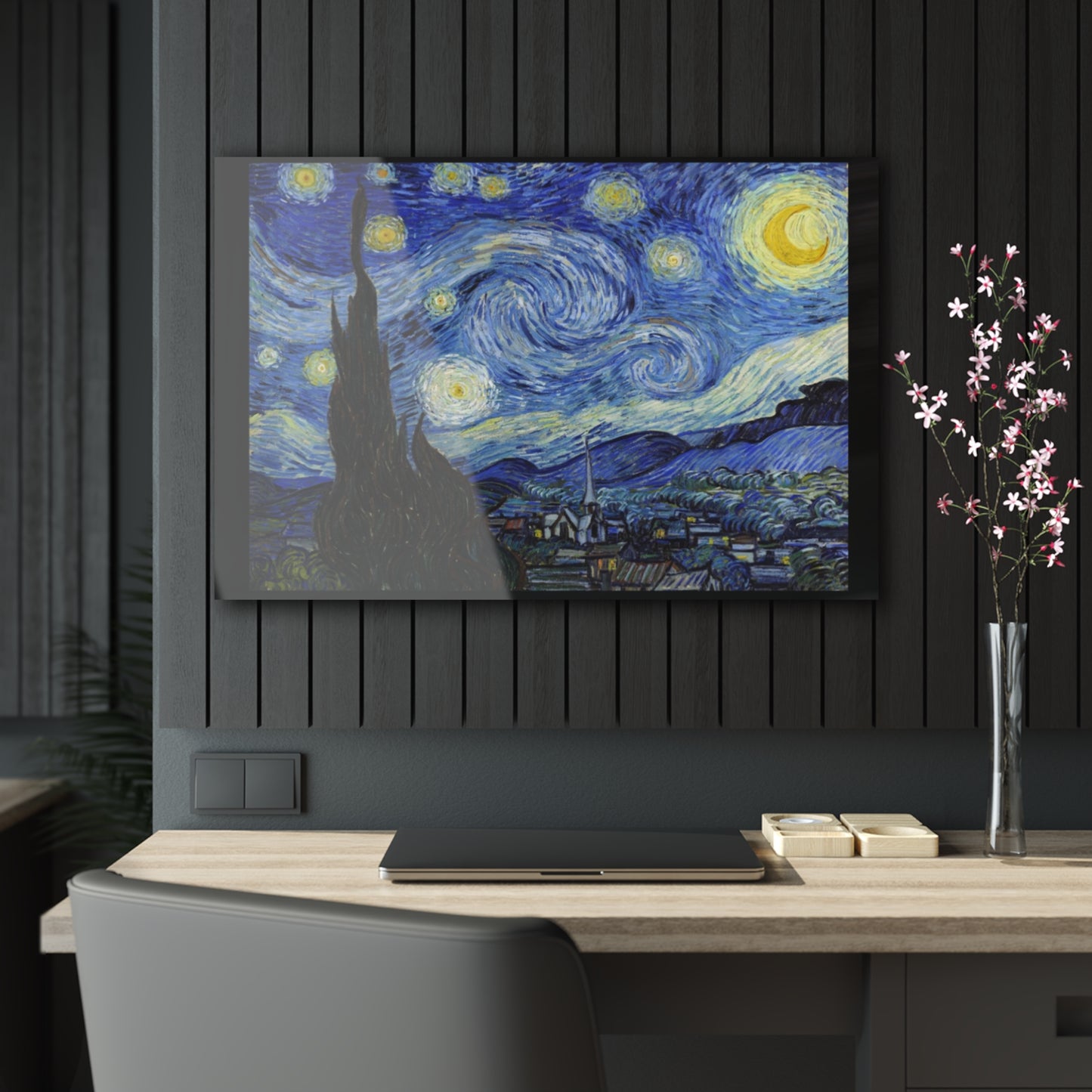 Starry Night By Vincent Van Gogh- Canvas Acrylic Print