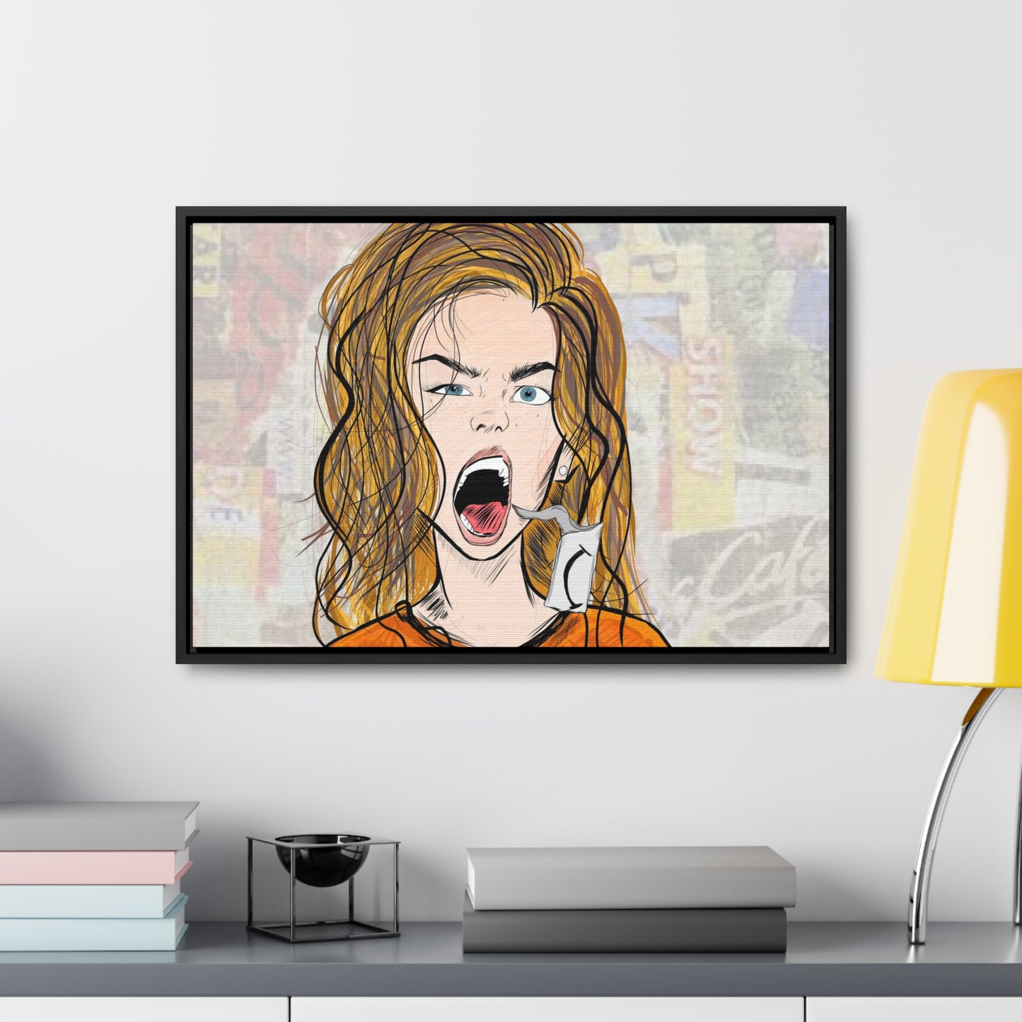R3B3L - Digital Art Canvas Print By Vanessa Gonzalez -Gallery Canvas Wrapped