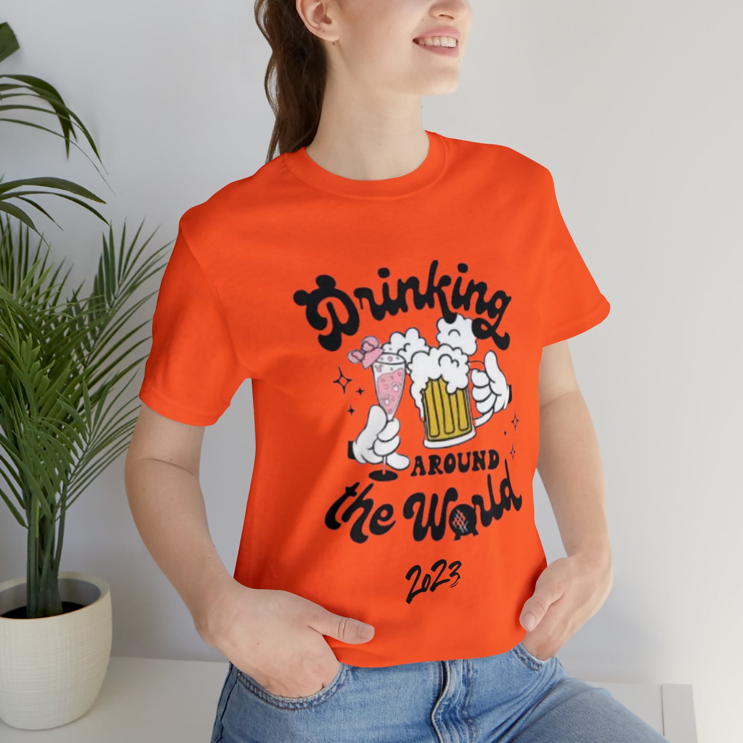 Epcot Drinking Around the World Unisex Jersey Short Sleeve Tee