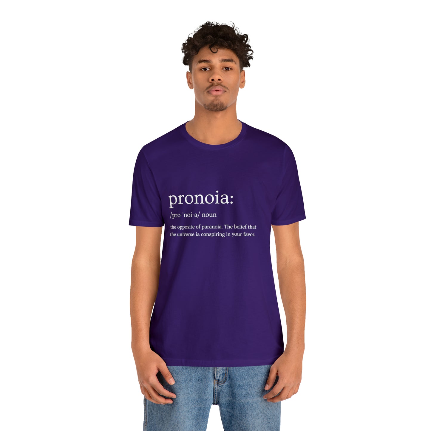 Pronoia Definition - Unisex Jersey Short Sleeve Tee