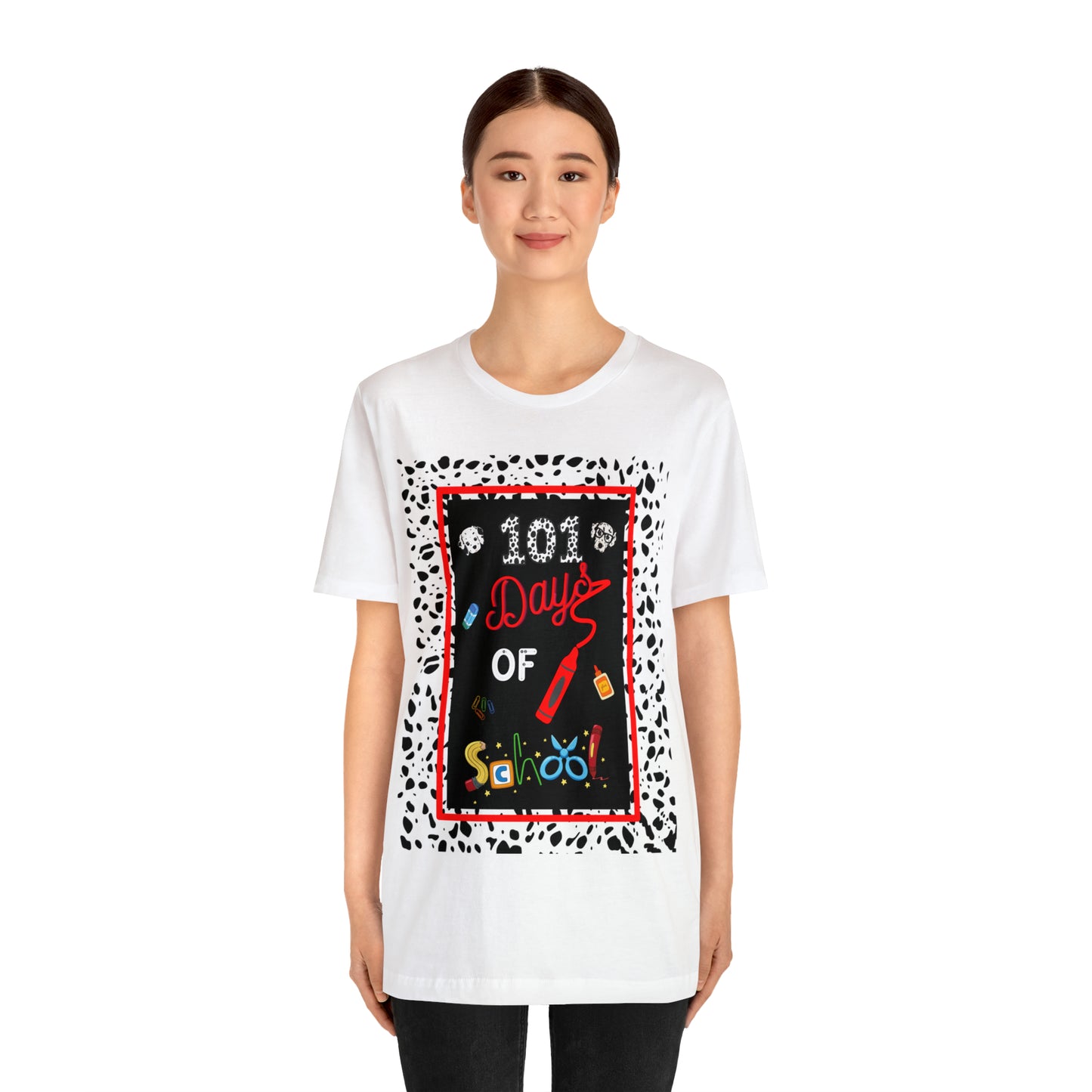 101 days of school Teachers T-shirt - Unisex Jersey Short Sleeve Tee