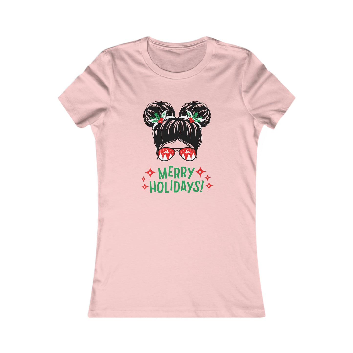Merry Holidays Space Buns Women's Favorite Tee