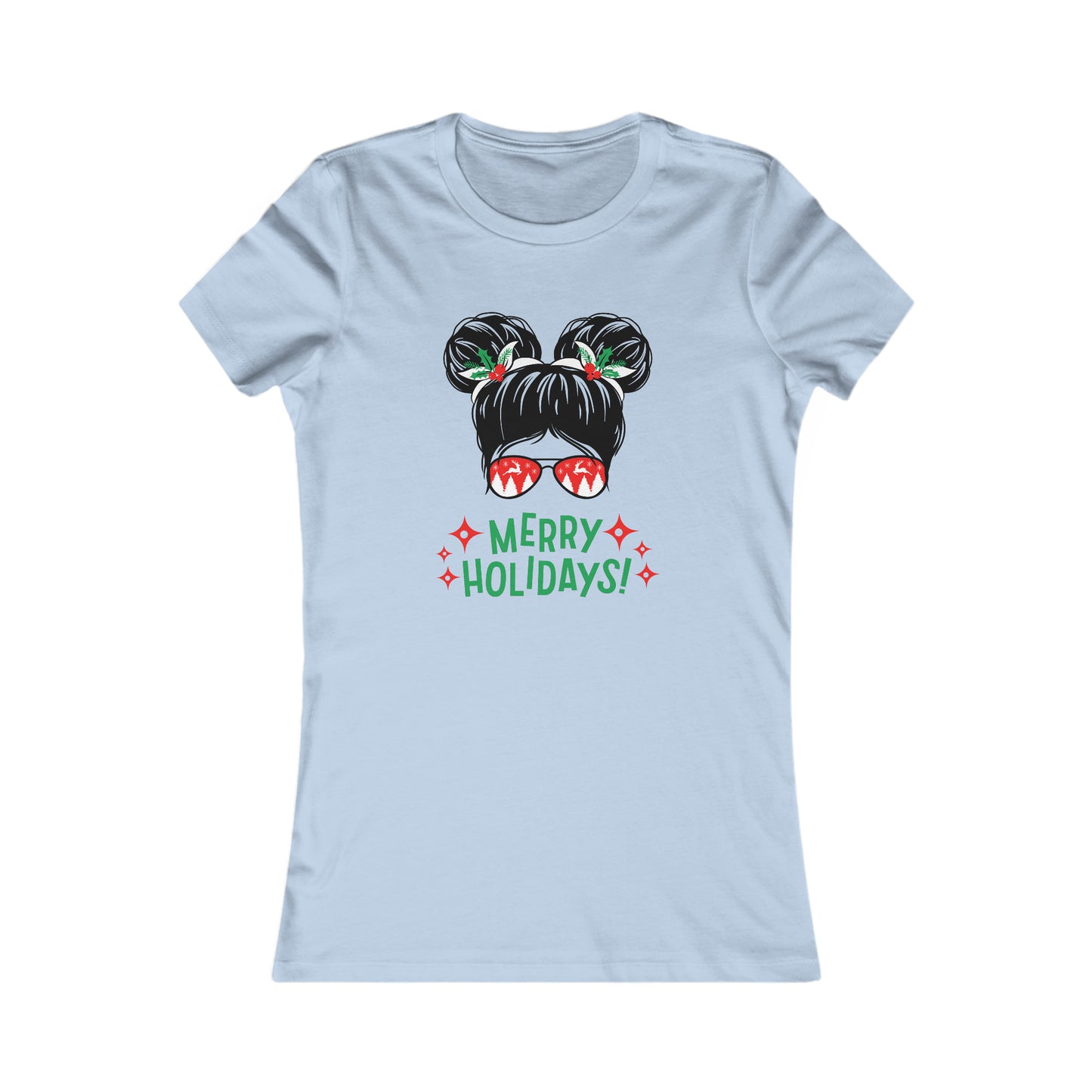 Merry Holidays Space Buns Women's Favorite Tee