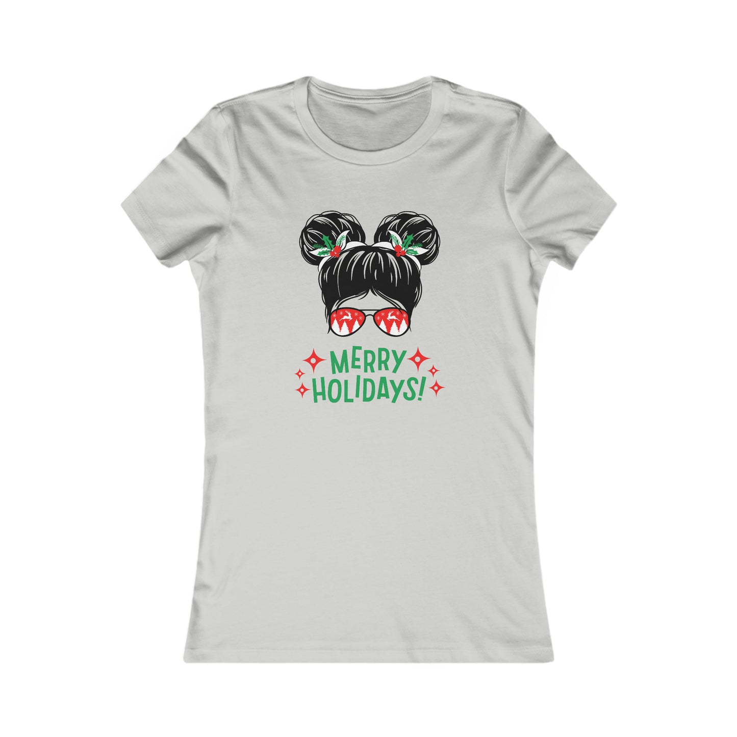 Merry Holidays Space Buns Women's Favorite Tee