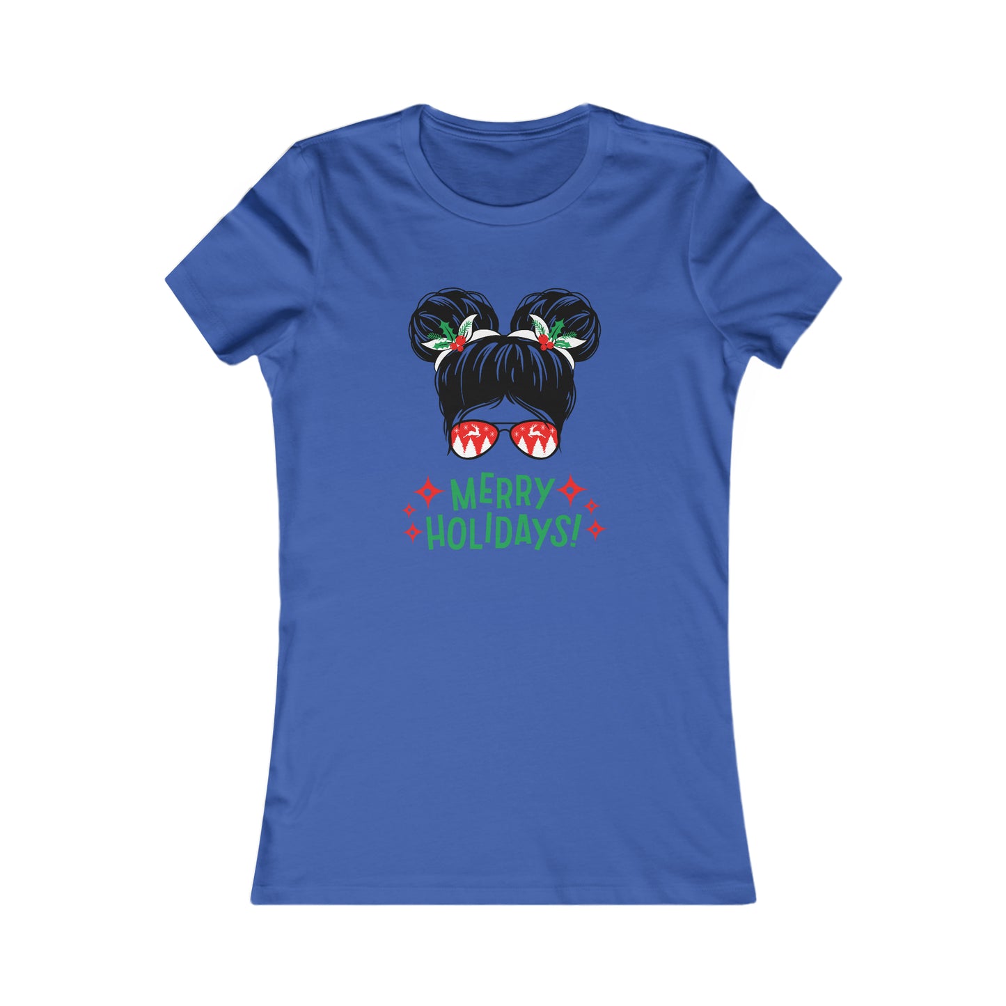 Merry Holidays Space Buns Women's Favorite Tee