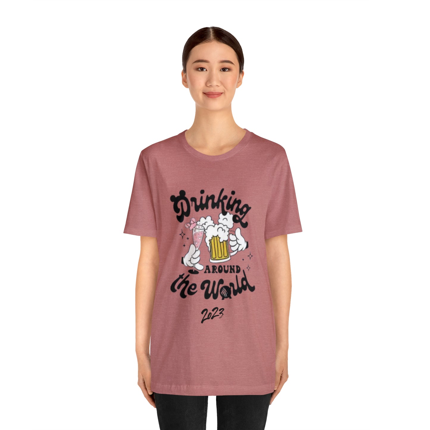 Epcot Drinking Around the World Unisex Jersey Short Sleeve Tee