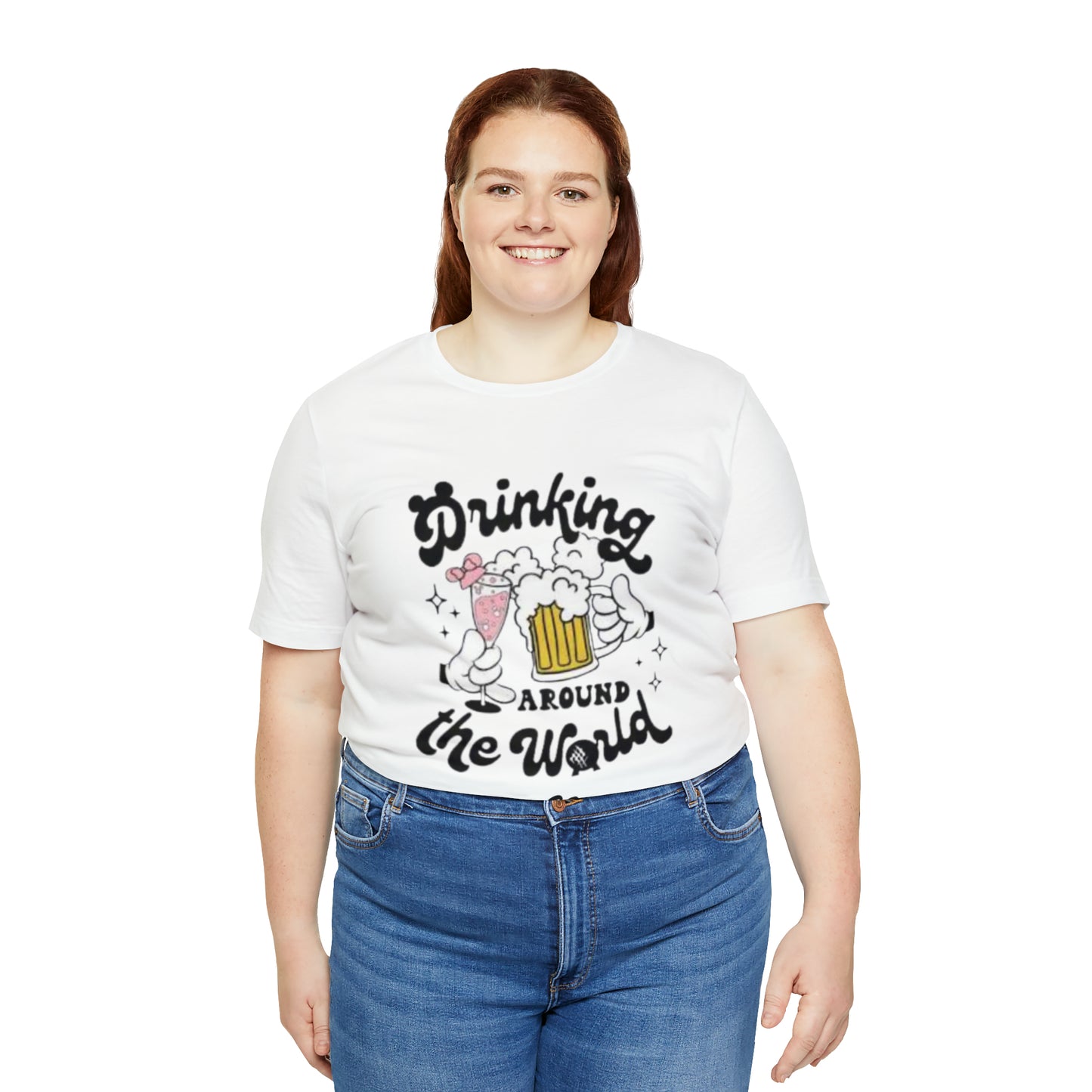 Epcot Drinking Around the World Unisex Jersey Short Sleeve Tee