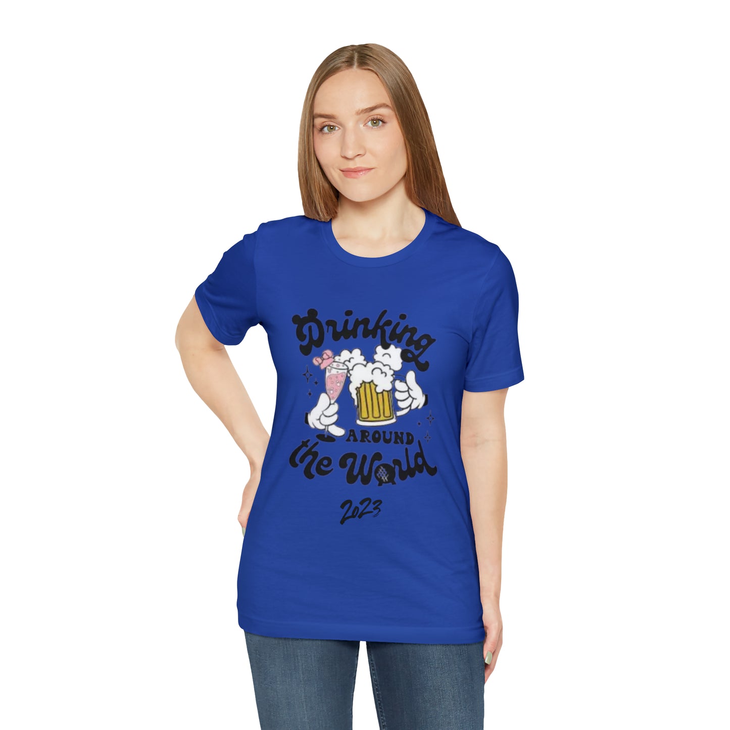 Epcot Drinking Around the World Unisex Jersey Short Sleeve Tee