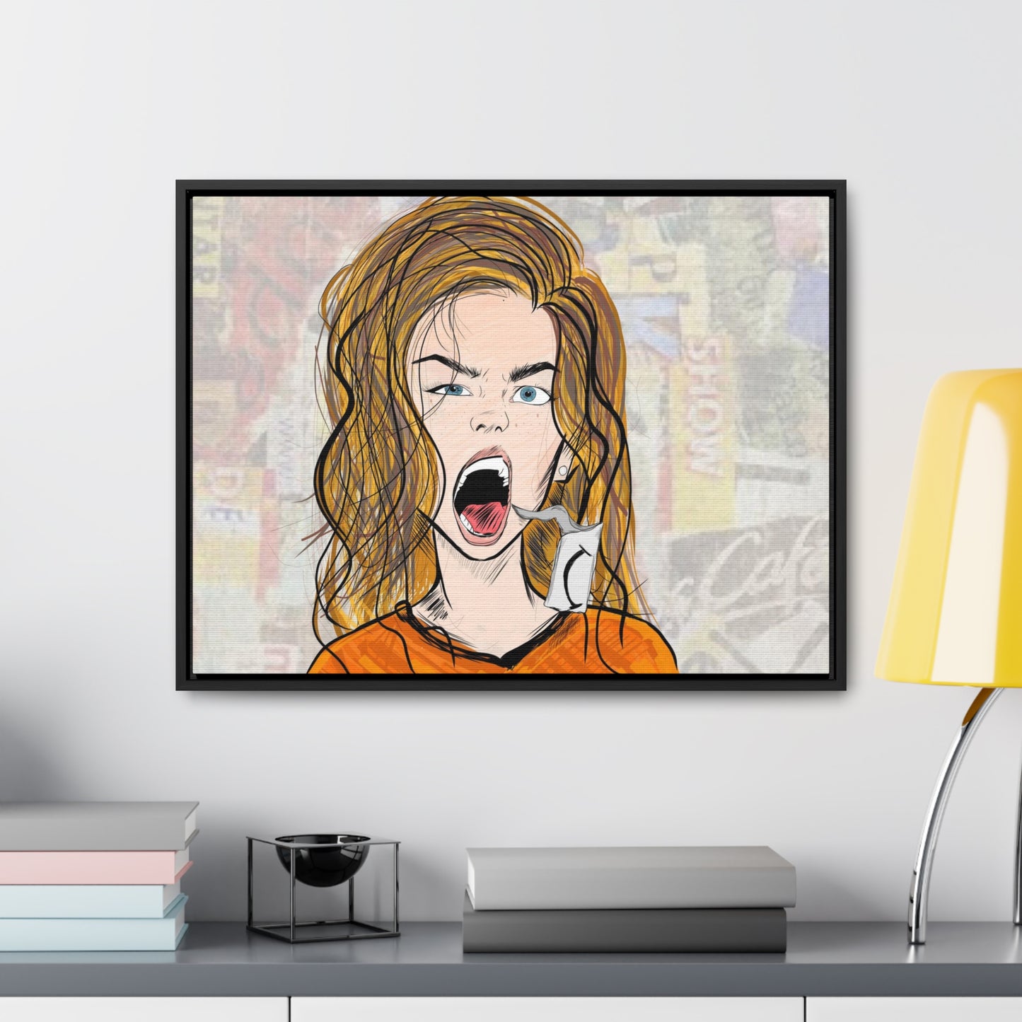 R3B3L - Digital Art Canvas Print By Vanessa Gonzalez -Gallery Canvas Wrapped