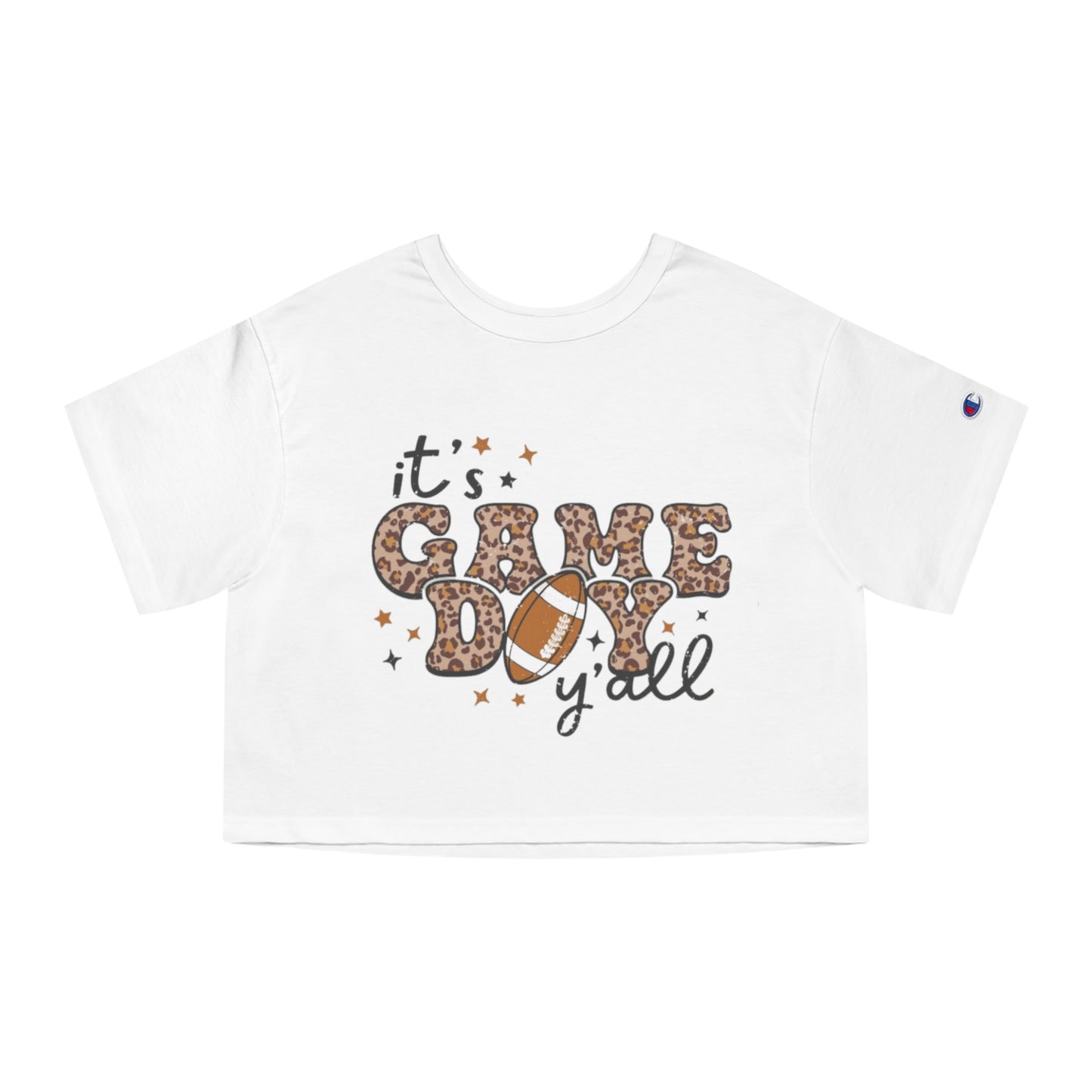Its Game Day Y'all Football Champion Women's Heritage Cropped T-Shirt