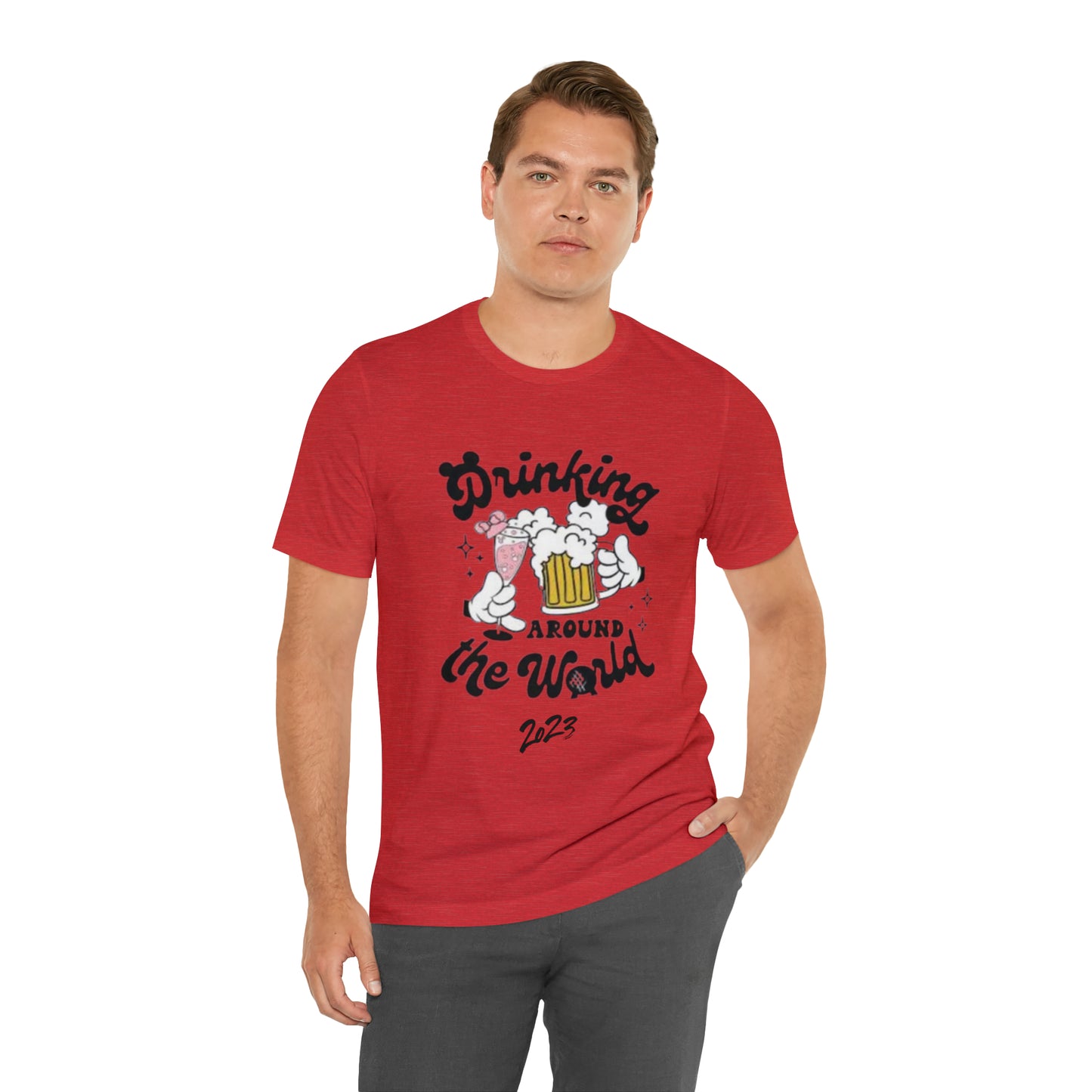 Epcot Drinking Around the World Unisex Jersey Short Sleeve Tee
