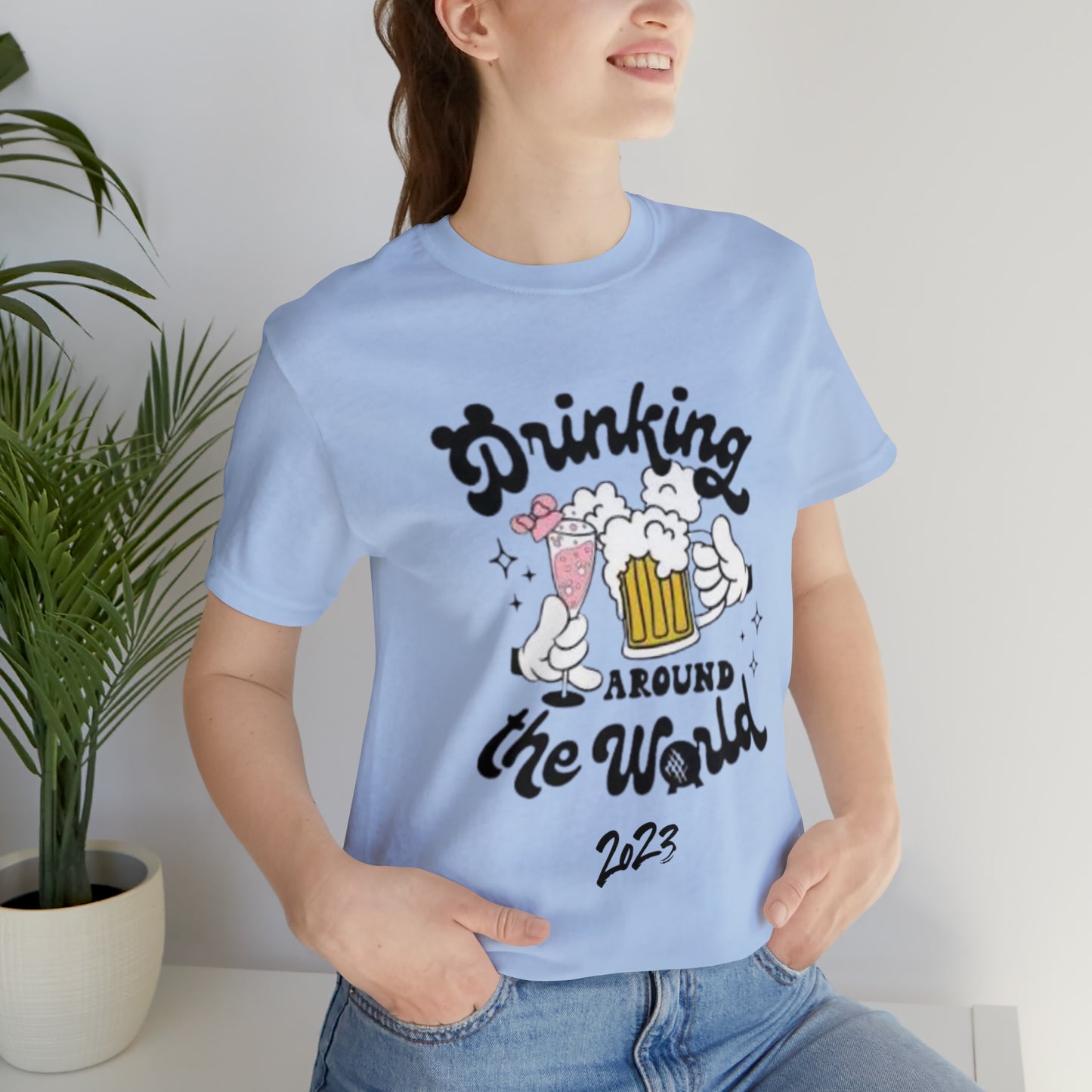 Epcot Drinking Around the World Unisex Jersey Short Sleeve Tee
