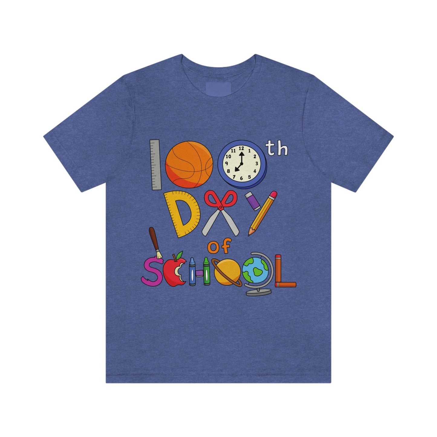 100th Day of School Teacher T- Shirt - Unisex Jersey Short Sleeve Tee