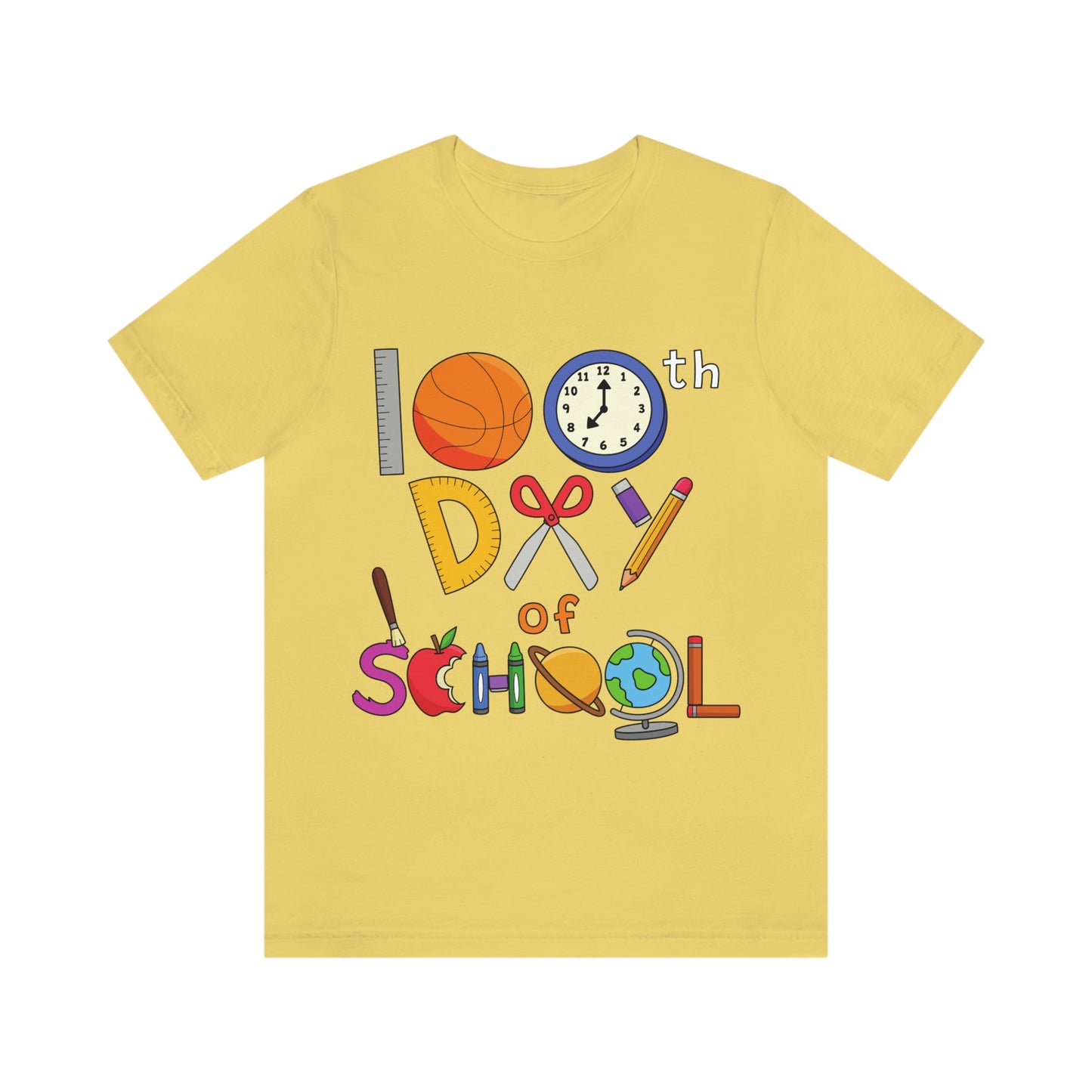 100th Day of School Teacher T- Shirt - Unisex Jersey Short Sleeve Tee