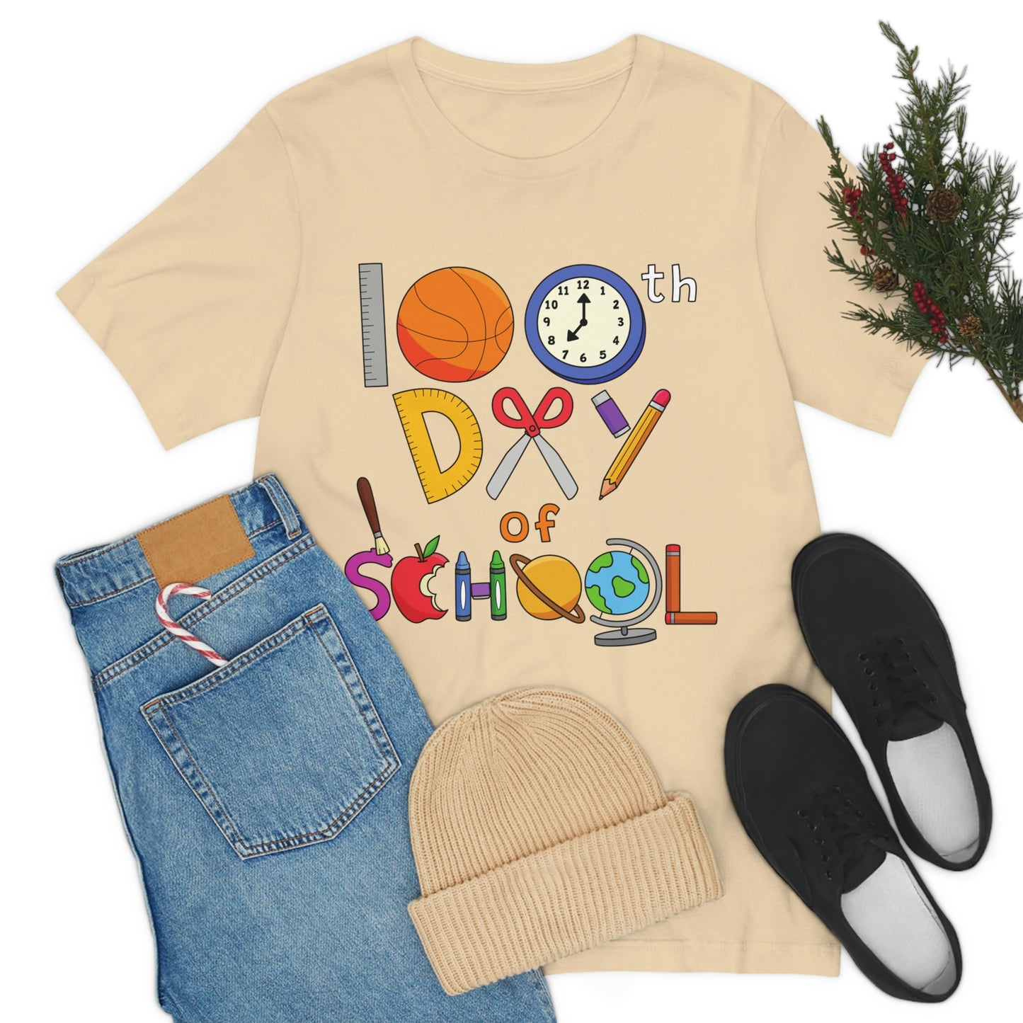 100th Day of School Teacher T- Shirt - Unisex Jersey Short Sleeve Tee