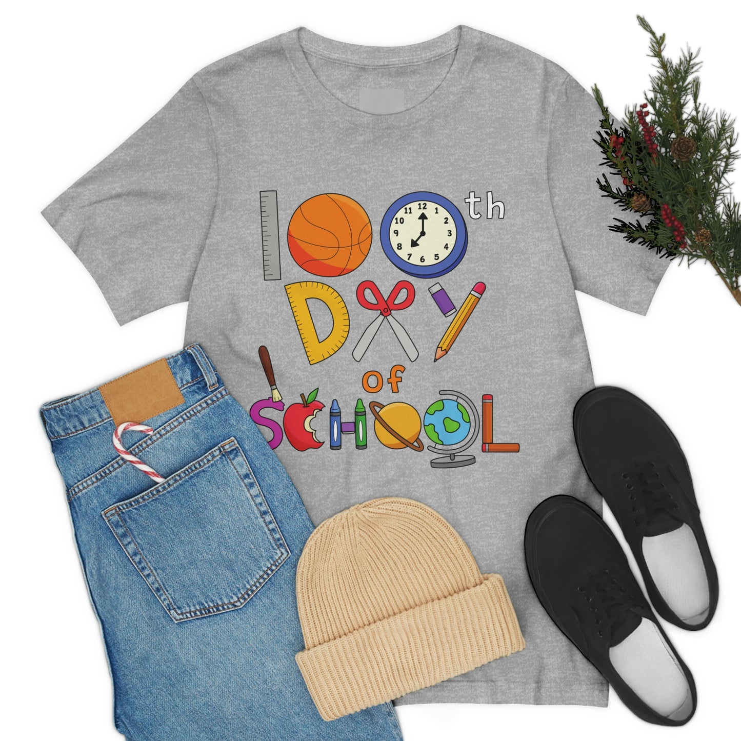 100th Day of School Teacher T- Shirt - Unisex Jersey Short Sleeve Tee