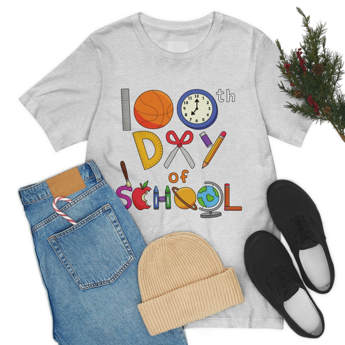 100th Day of School Teacher T- Shirt - Unisex Jersey Short Sleeve Tee