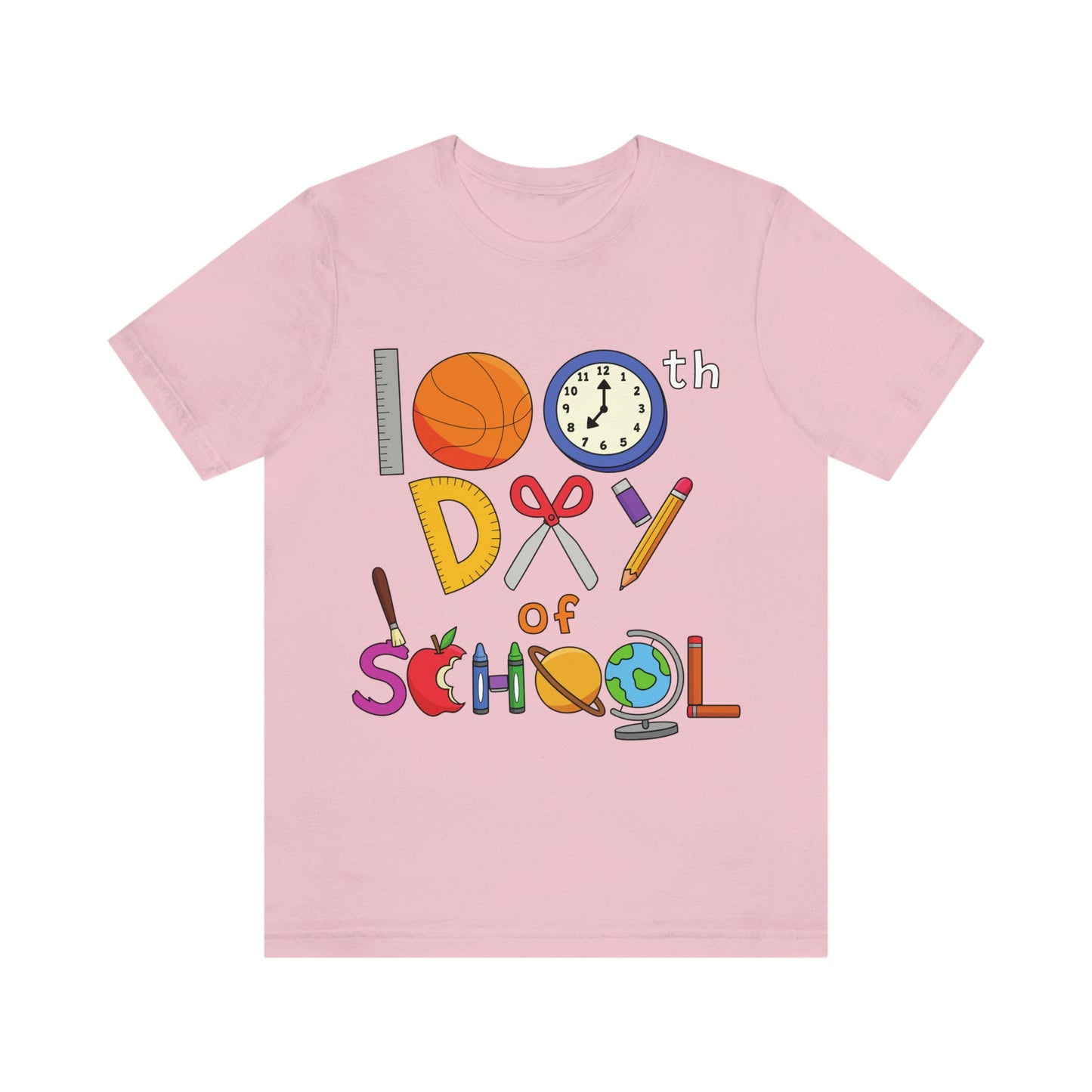 100th Day of School Teacher T- Shirt - Unisex Jersey Short Sleeve Tee