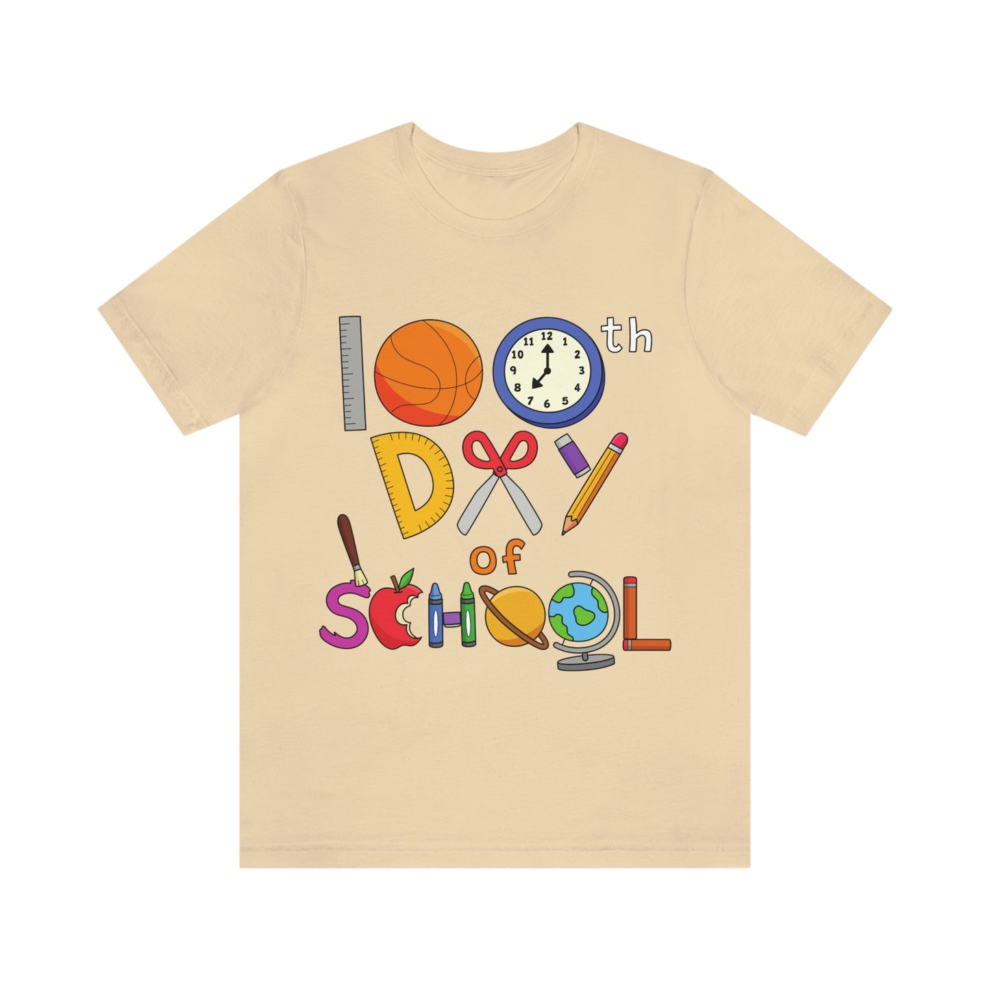 100th Day of School Teacher T- Shirt - Unisex Jersey Short Sleeve Tee