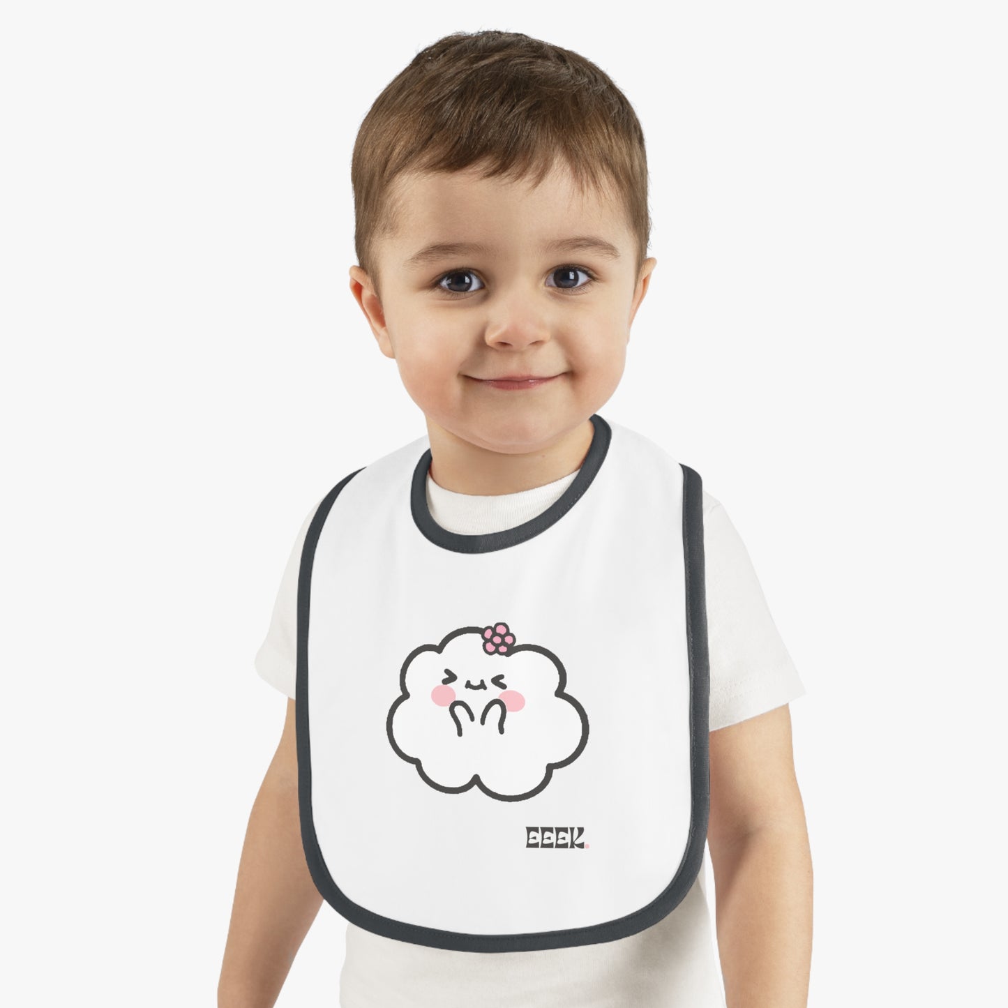 Eeek- Cumulo Cuties Baby Contrast Trim Jersey Bib