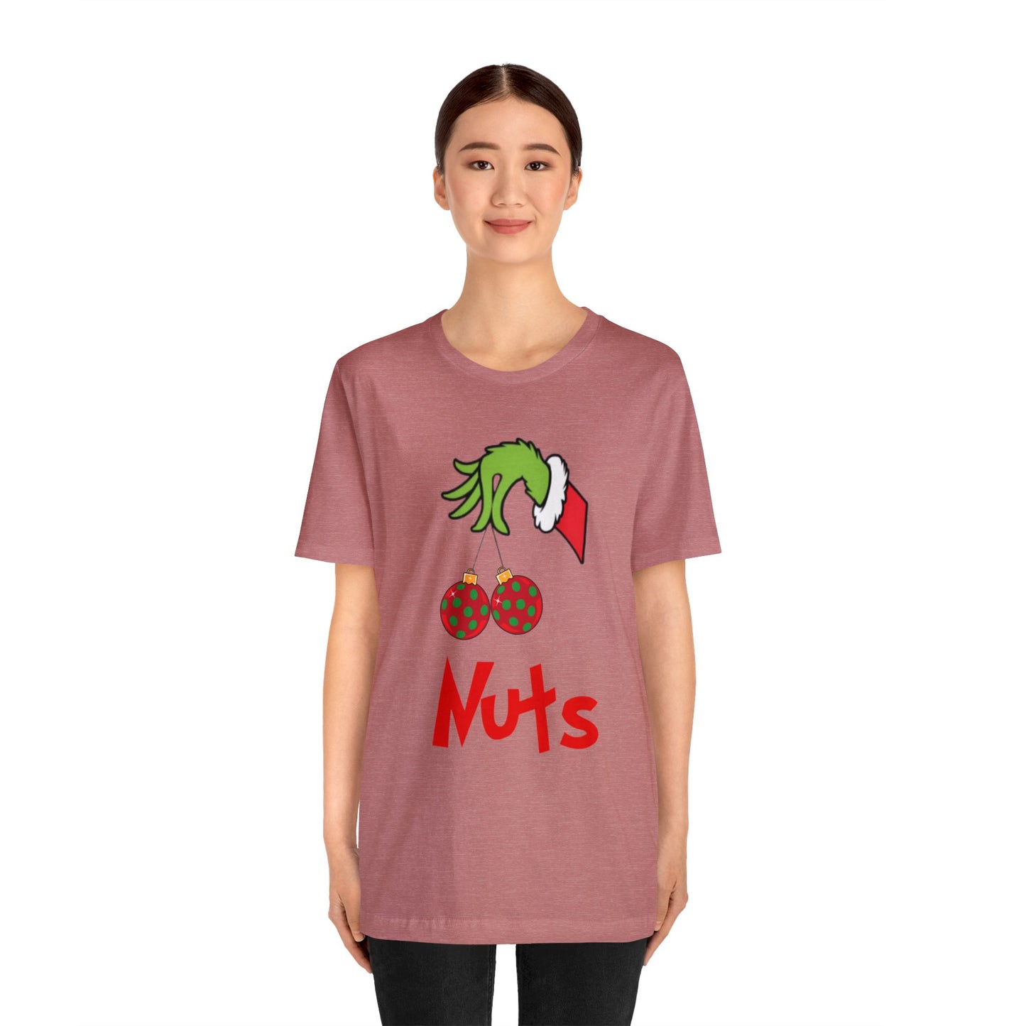 Grinch Couples Tshirt (Nuts) Unisex Jersey Short Sleeve Tee