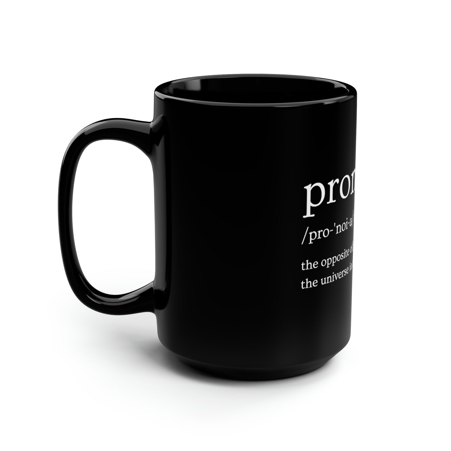 Black Mug, 15oz