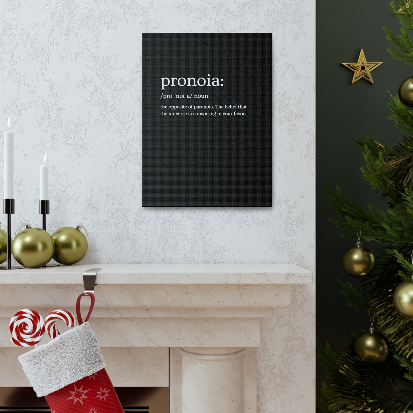 Pronoia - definition Canvas Gallery Wraps
