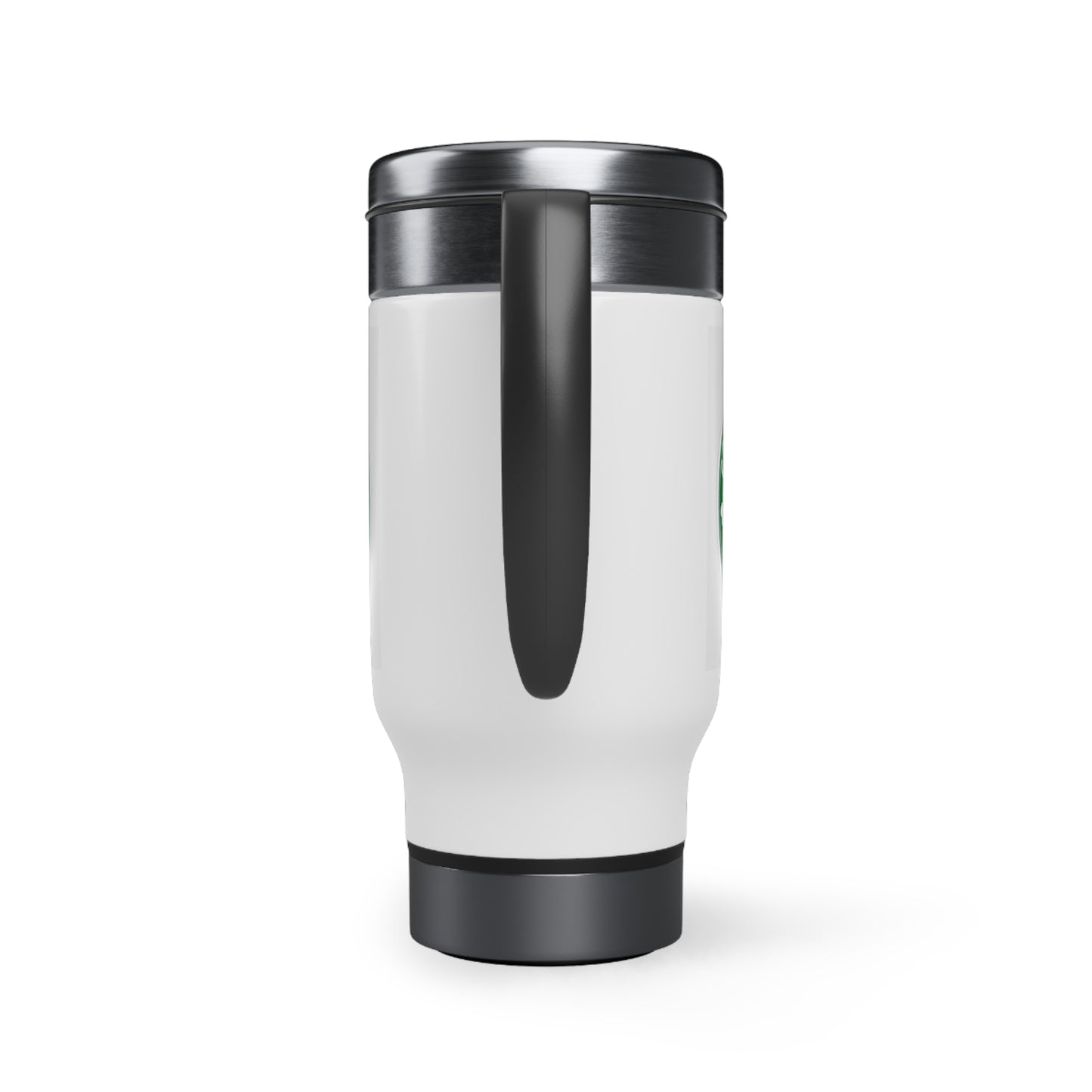 Conchas Chisme y Cafecito Stainless Steel Travel Mug with Handle, 14oz