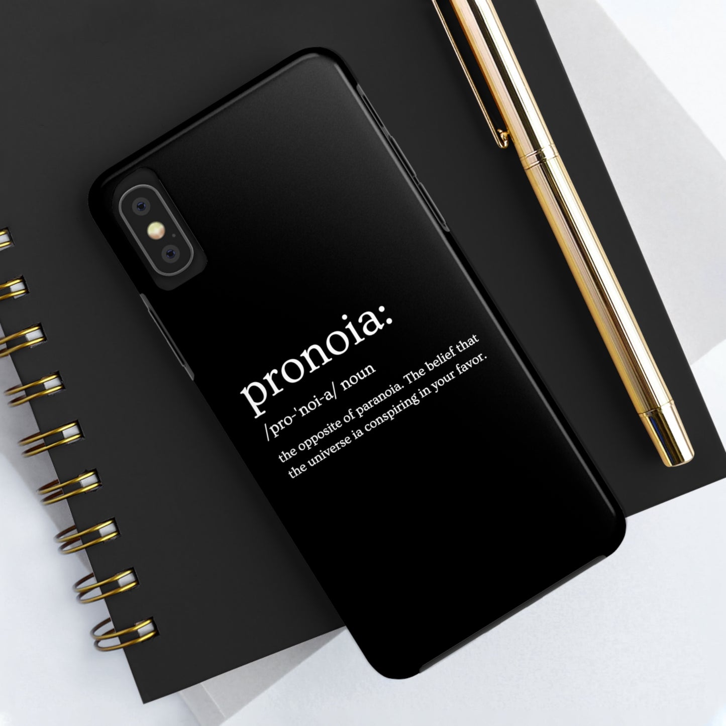 Pronoia - the opposite of paranoia Tough Phone Cases