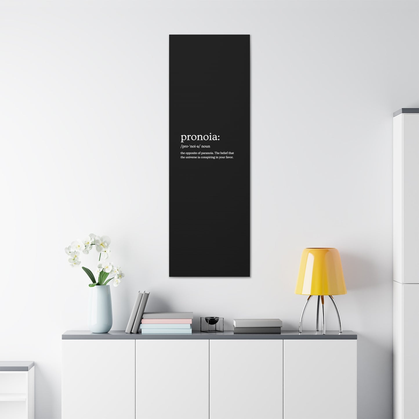 Pronoia - definition Canvas Gallery Wraps