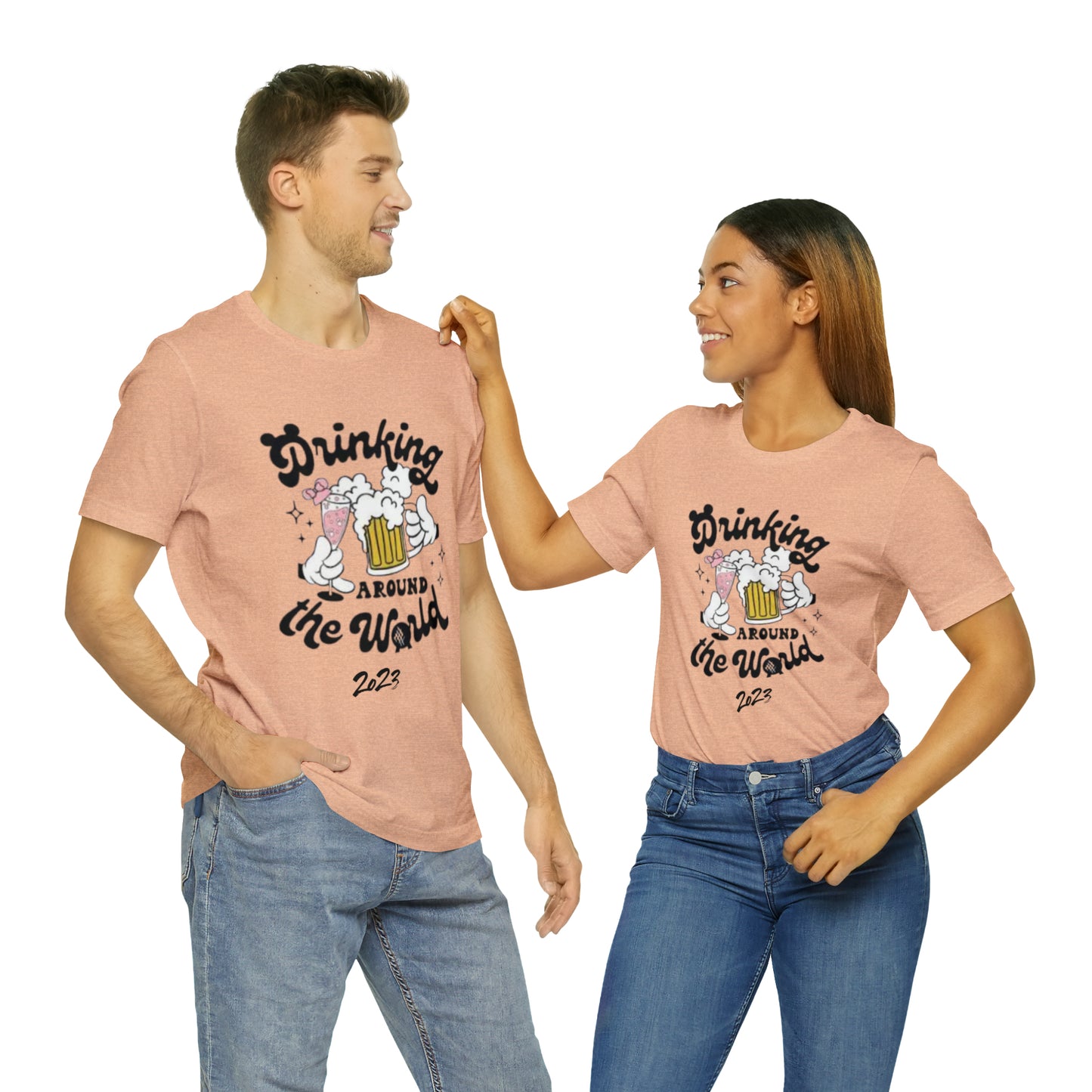 Epcot Drinking Around the World Unisex Jersey Short Sleeve Tee
