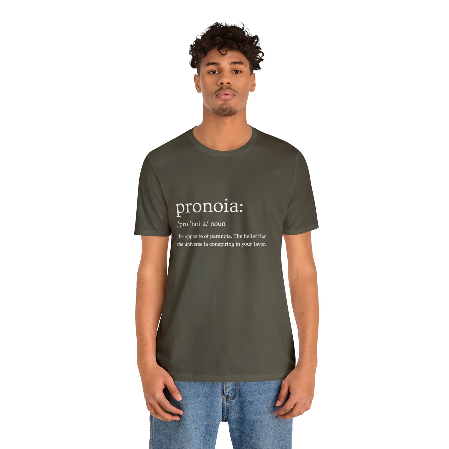 Pronoia Definition - Unisex Jersey Short Sleeve Tee