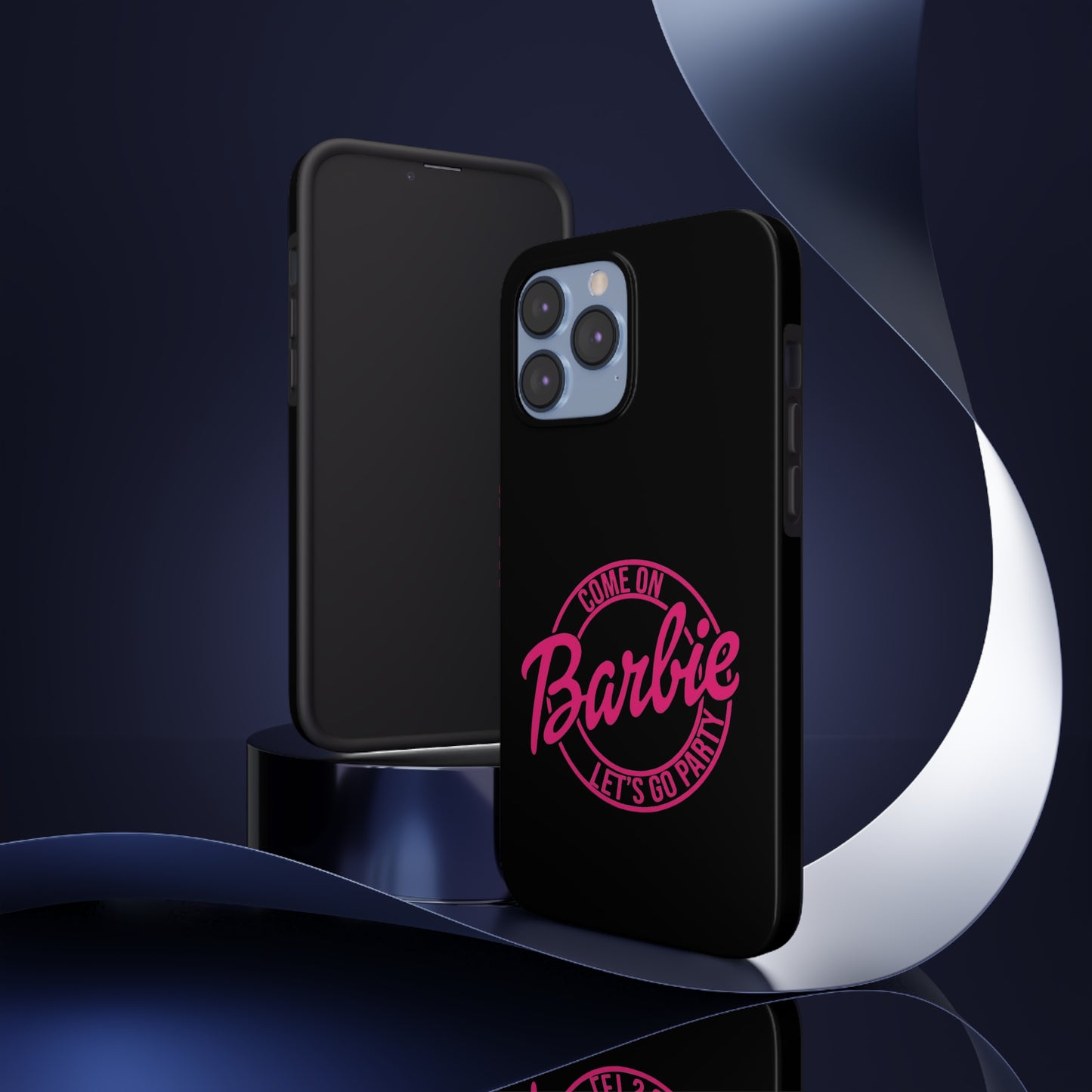 Come on Barbie Lets Go Party Black Tough Phone Case